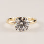 14KYG Lab Grown Diamond 2.10ct Round Solitare Engagement Ring