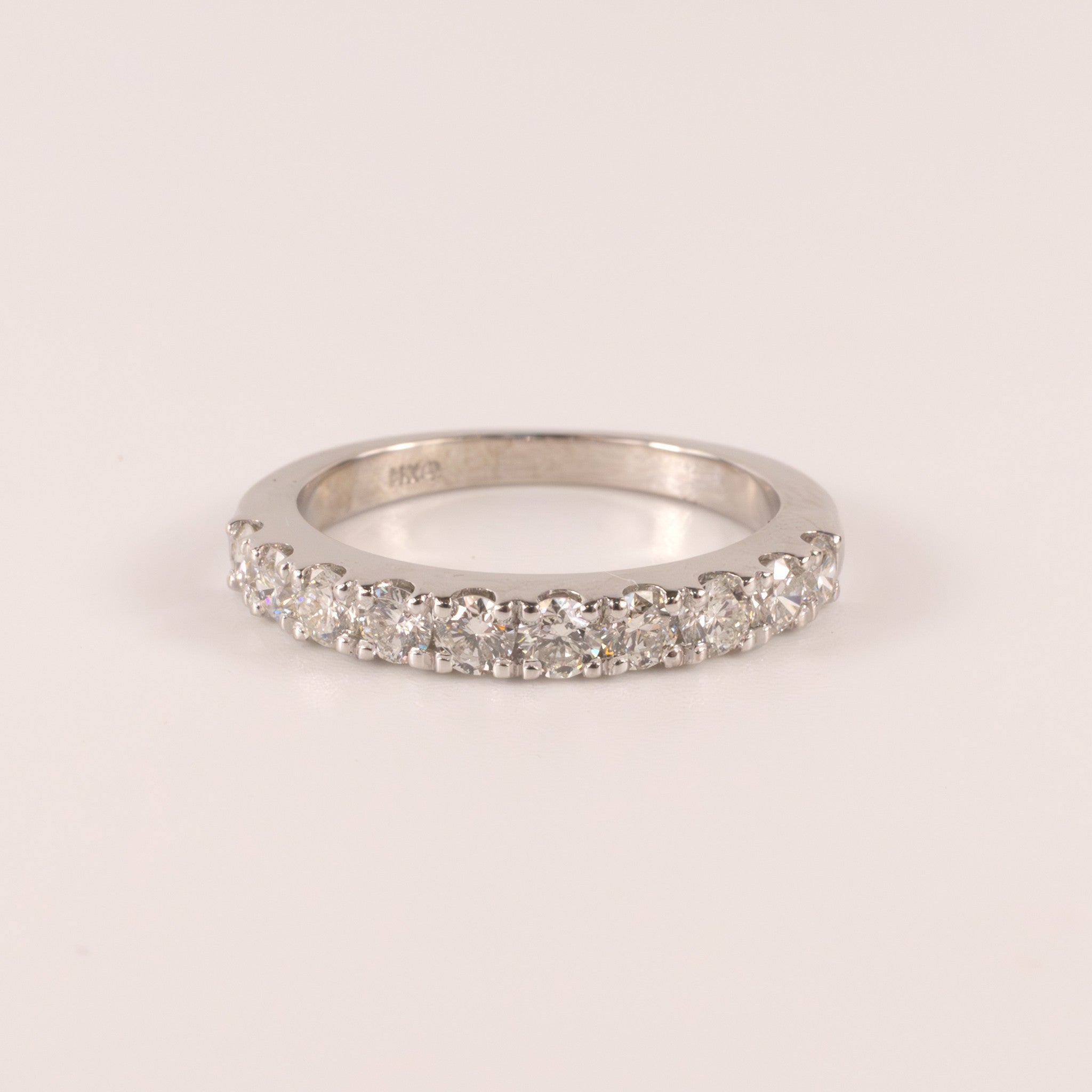 14KWG 10-Stone 0.75cttw Diamond Band