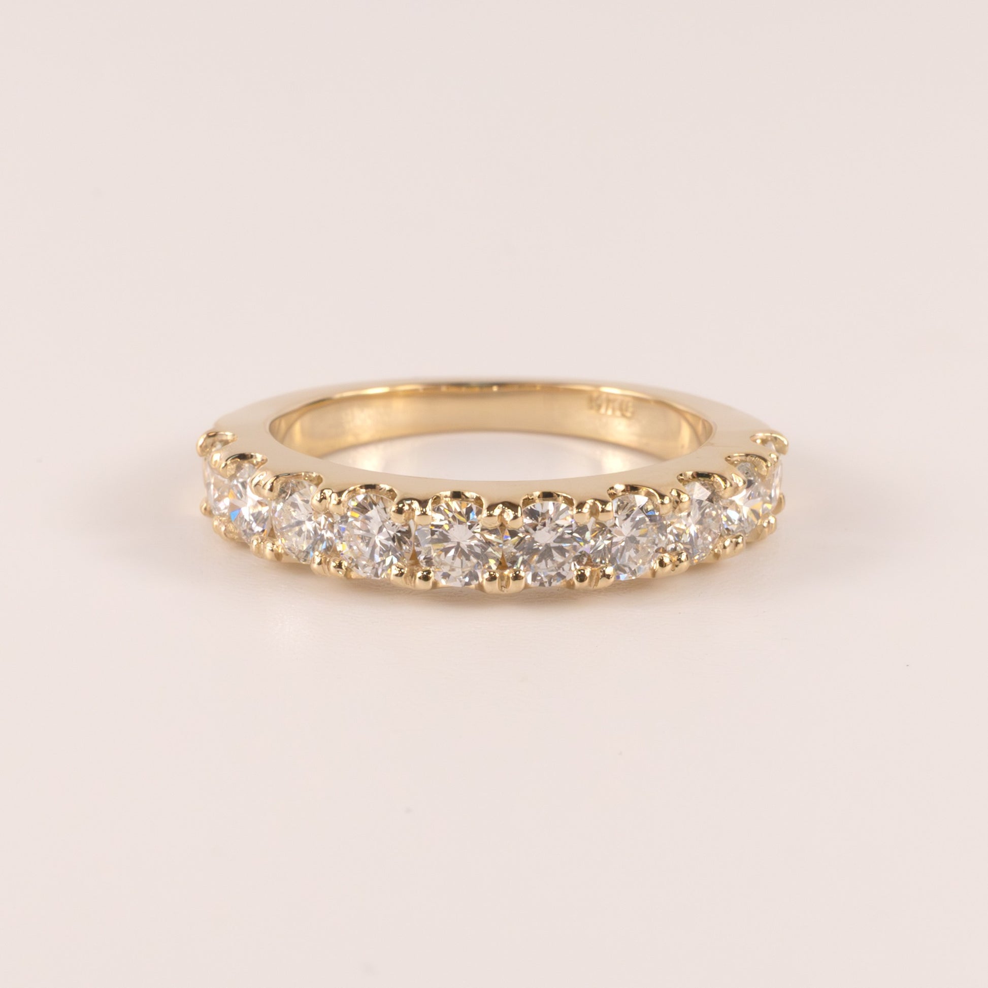 14KYG 10-Stone 1.00cttw Diamond Band