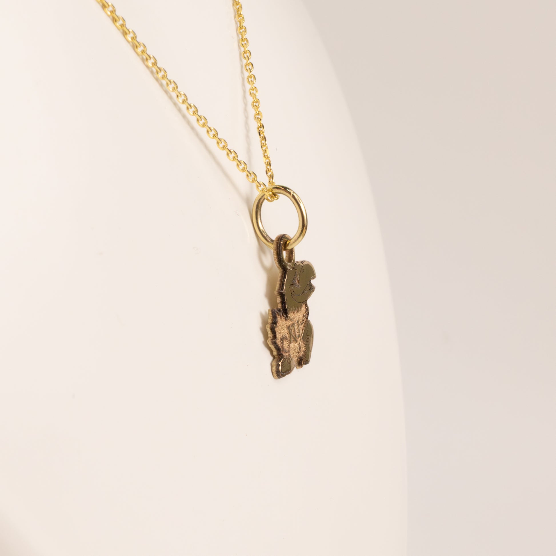 10KYG KU Jayhawk Necklace