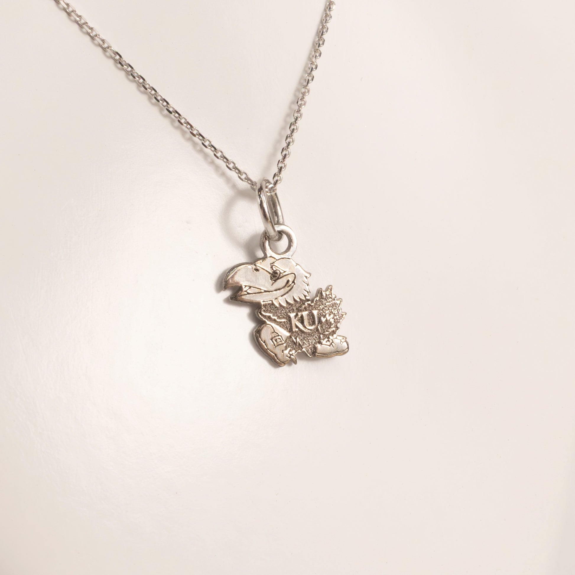 10KWG KU Jayhawk Necklace