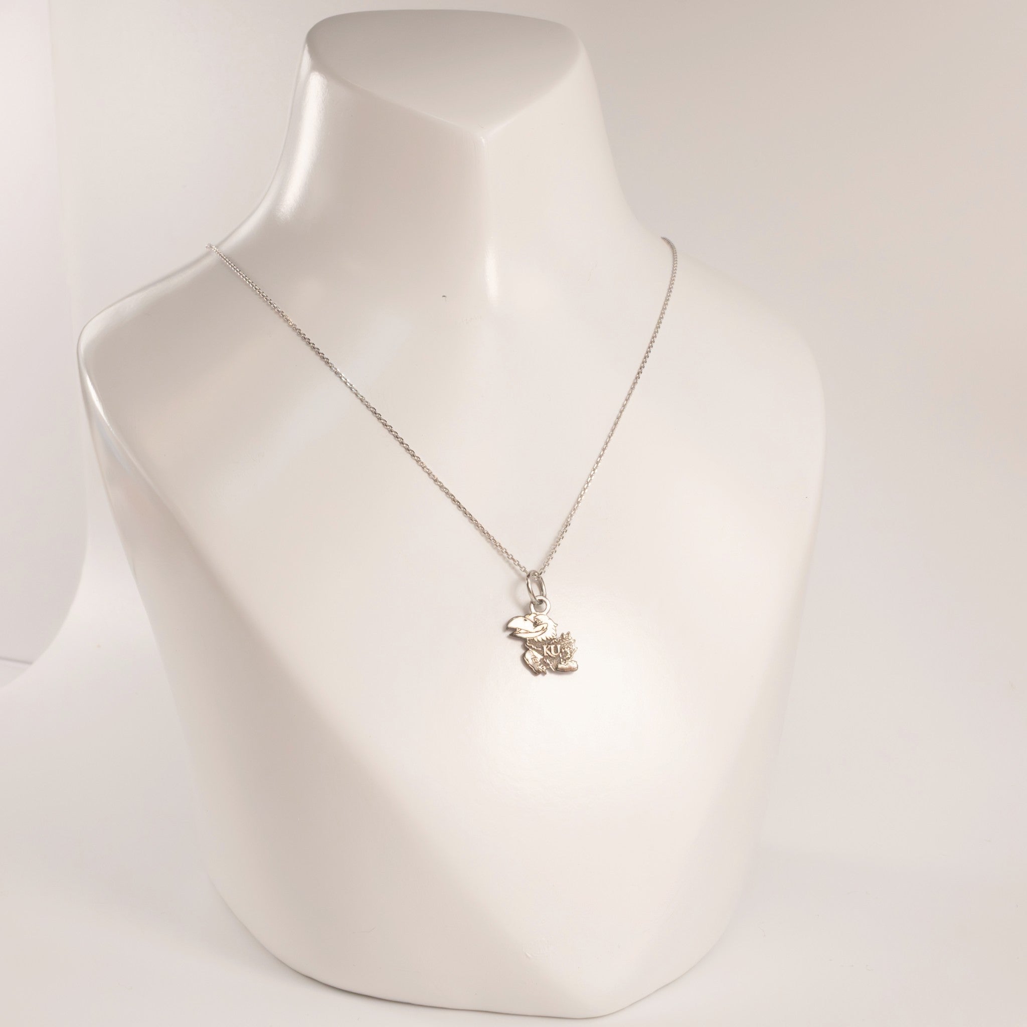 10KWG KU Jayhawk Necklace