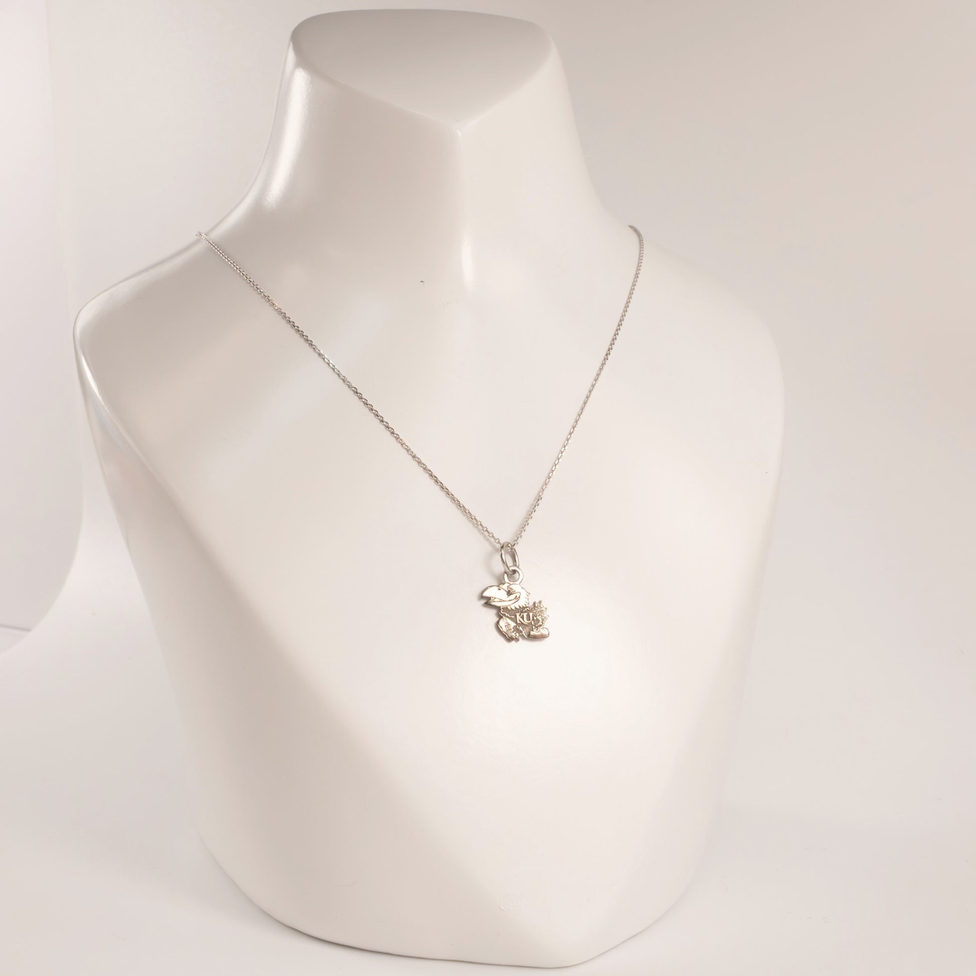 10KWG KU Jayhawk Necklace