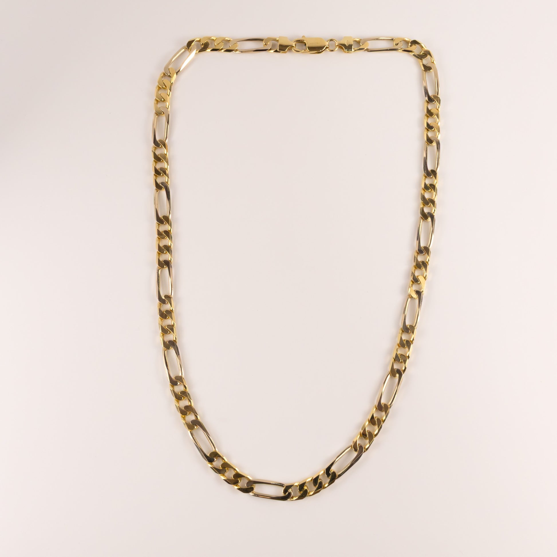 18K Two-Tone Figaro 6.6mm 20" Chain
