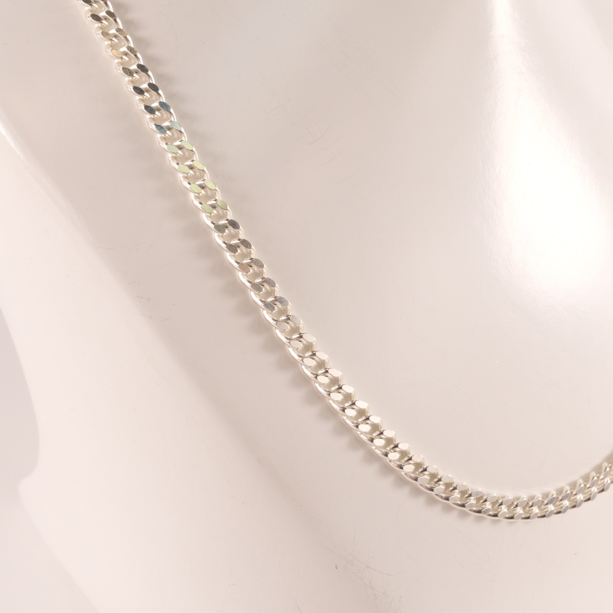 Sterling Silver Curb 3.4mm 20" Chain