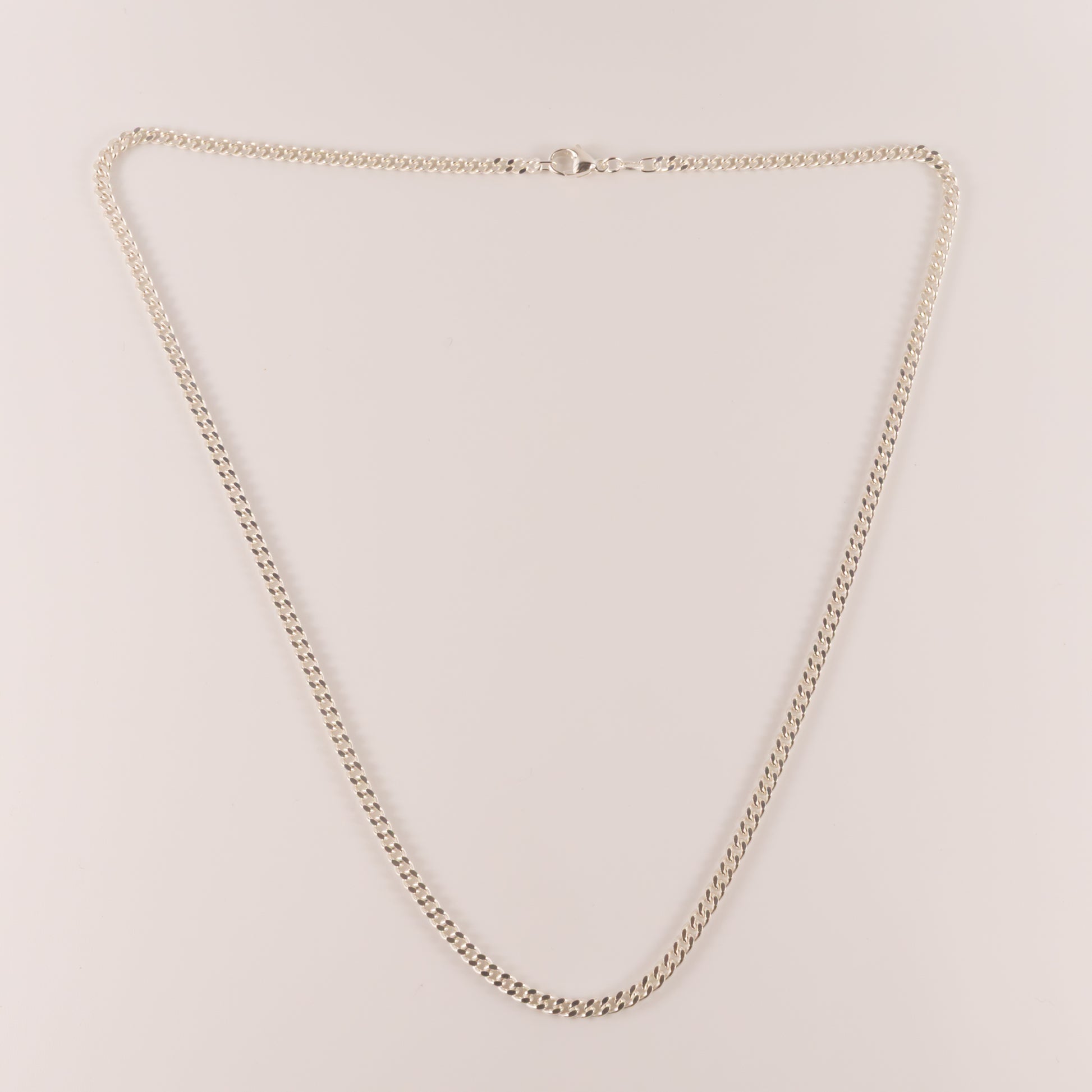 Sterling Silver Curb 3.4mm 20" Chain