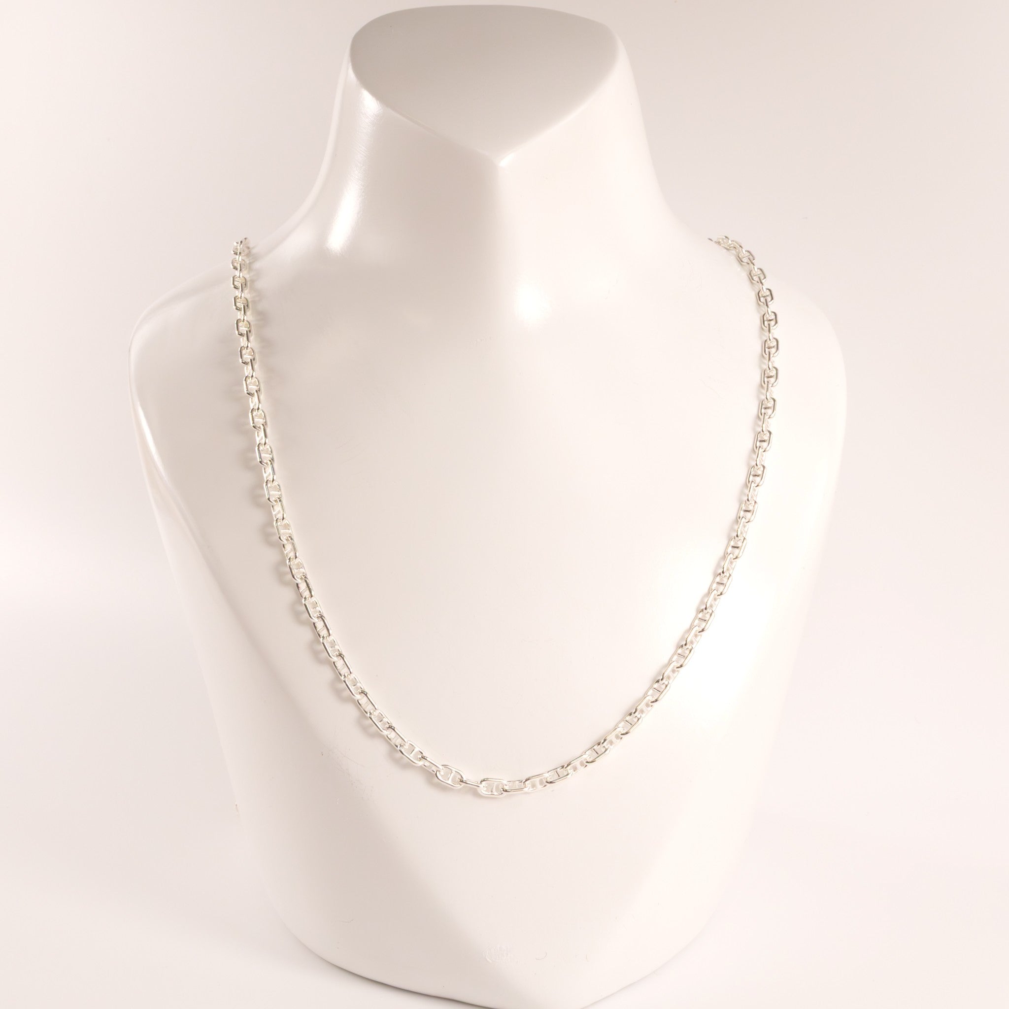 Sterling Silver Anchor 3.0mm 22" Chain