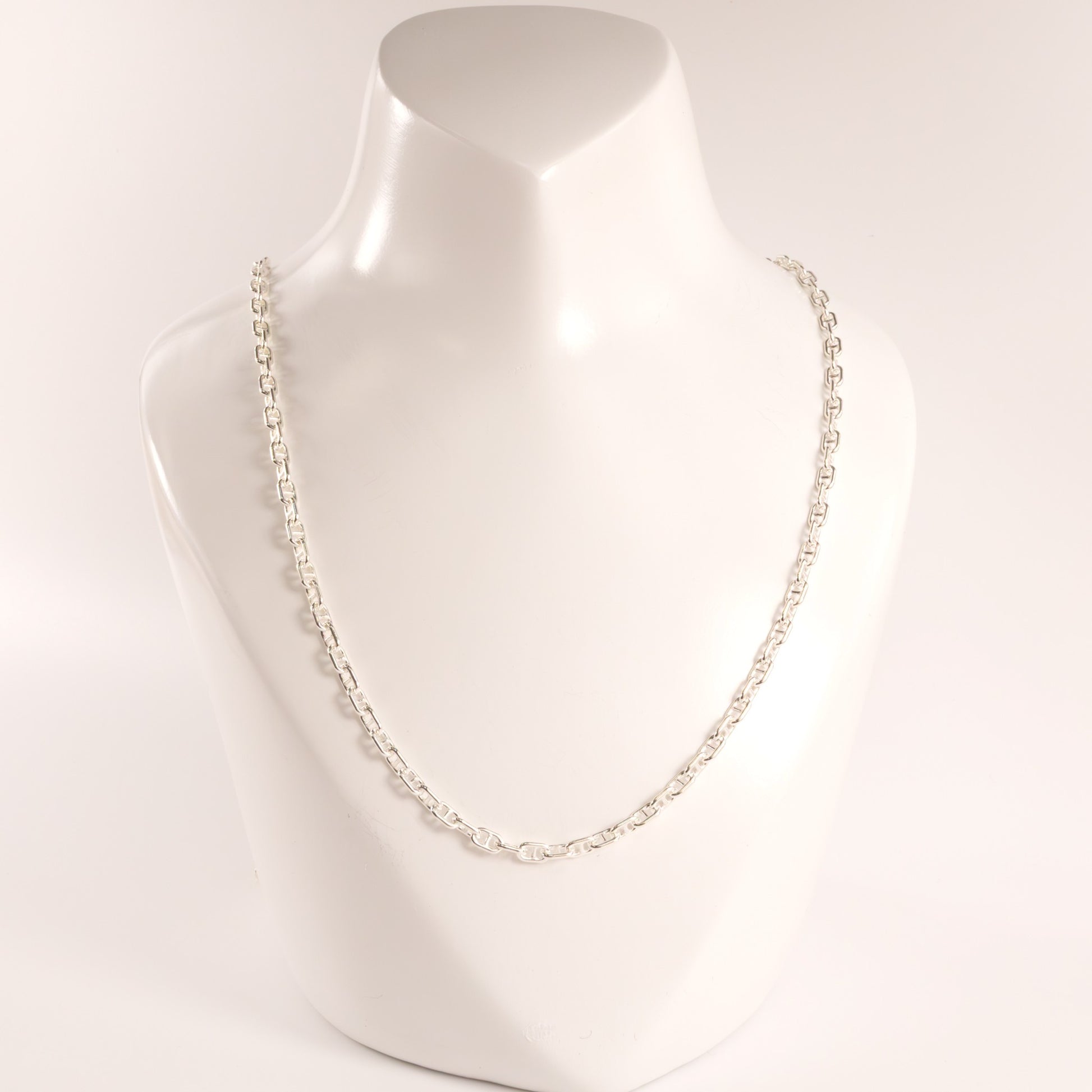 Sterling Silver Anchor 3.0mm 22" Chain