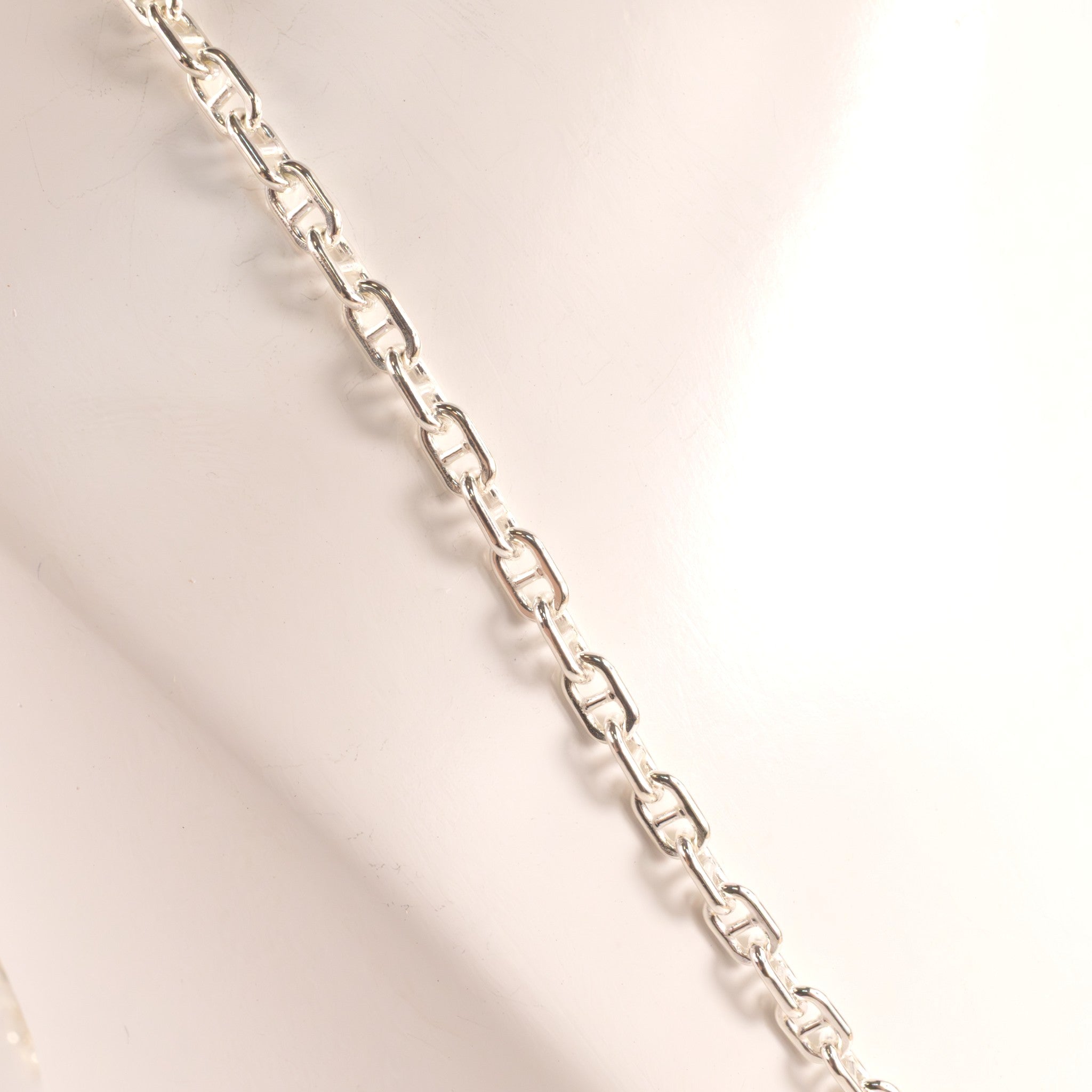 Sterling Silver Anchor 3.0mm 24" Chain