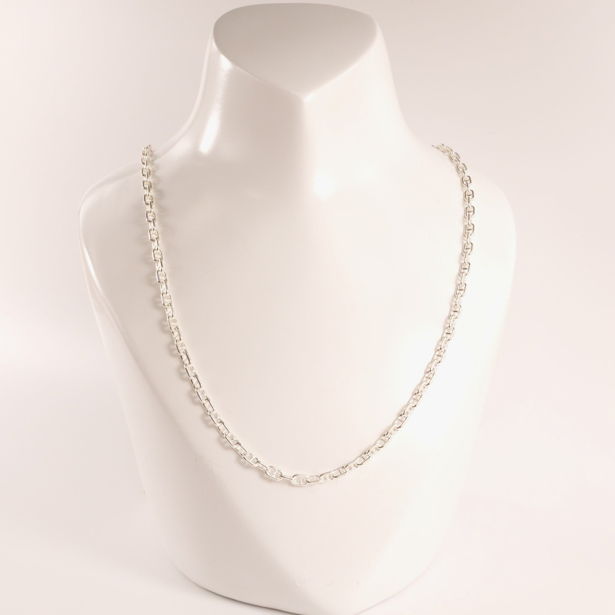 Sterling Silver Anchor 3.0mm 24" Chain
