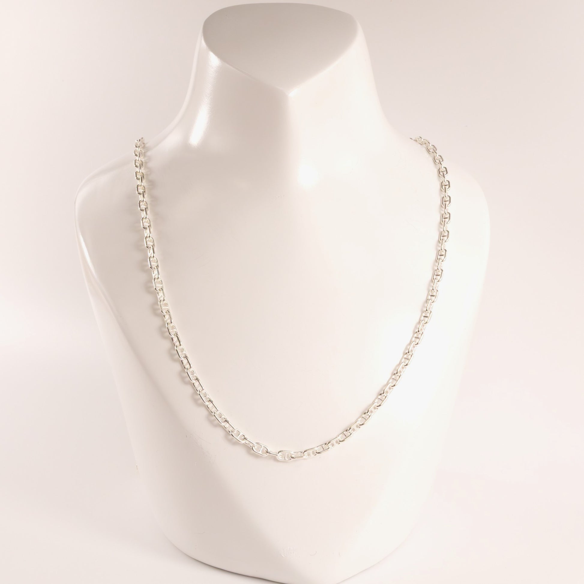 Sterling Silver Anchor 3.0mm 24" Chain