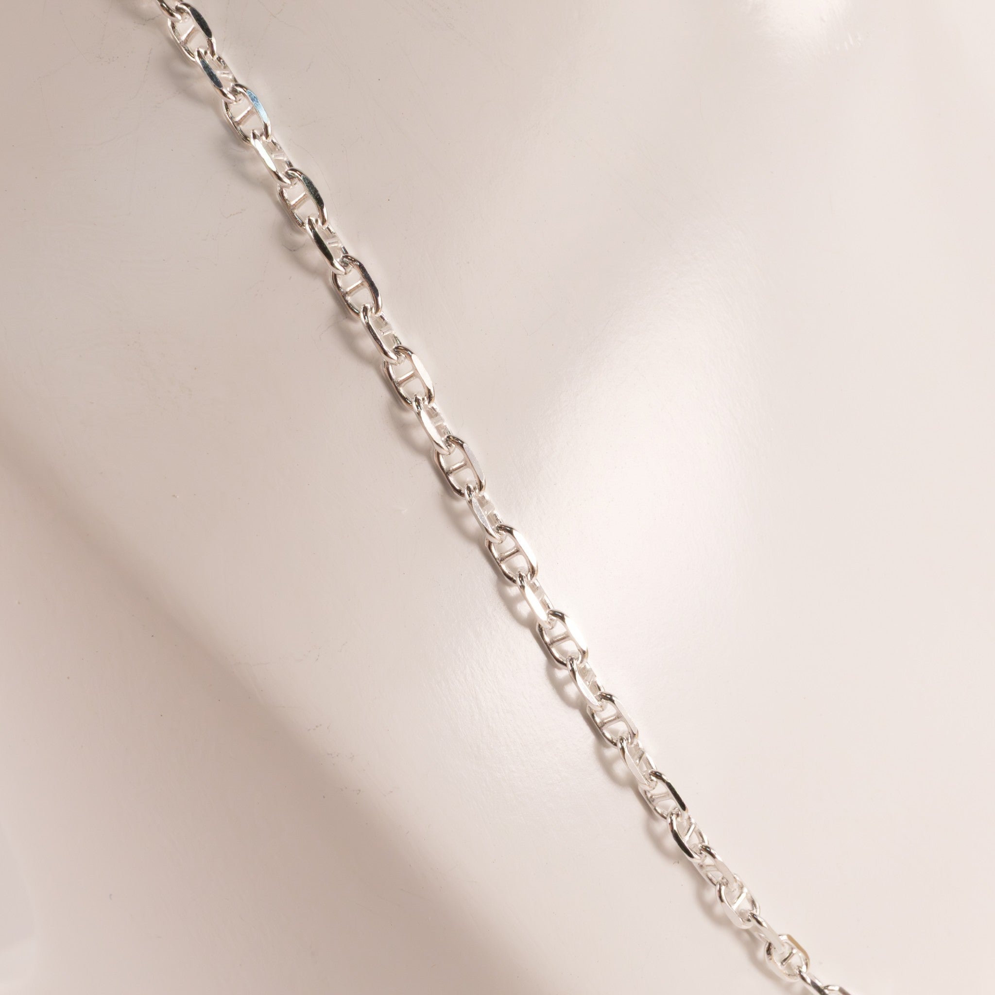 Sterling Silver Anchor 2.3mm 20" Chain