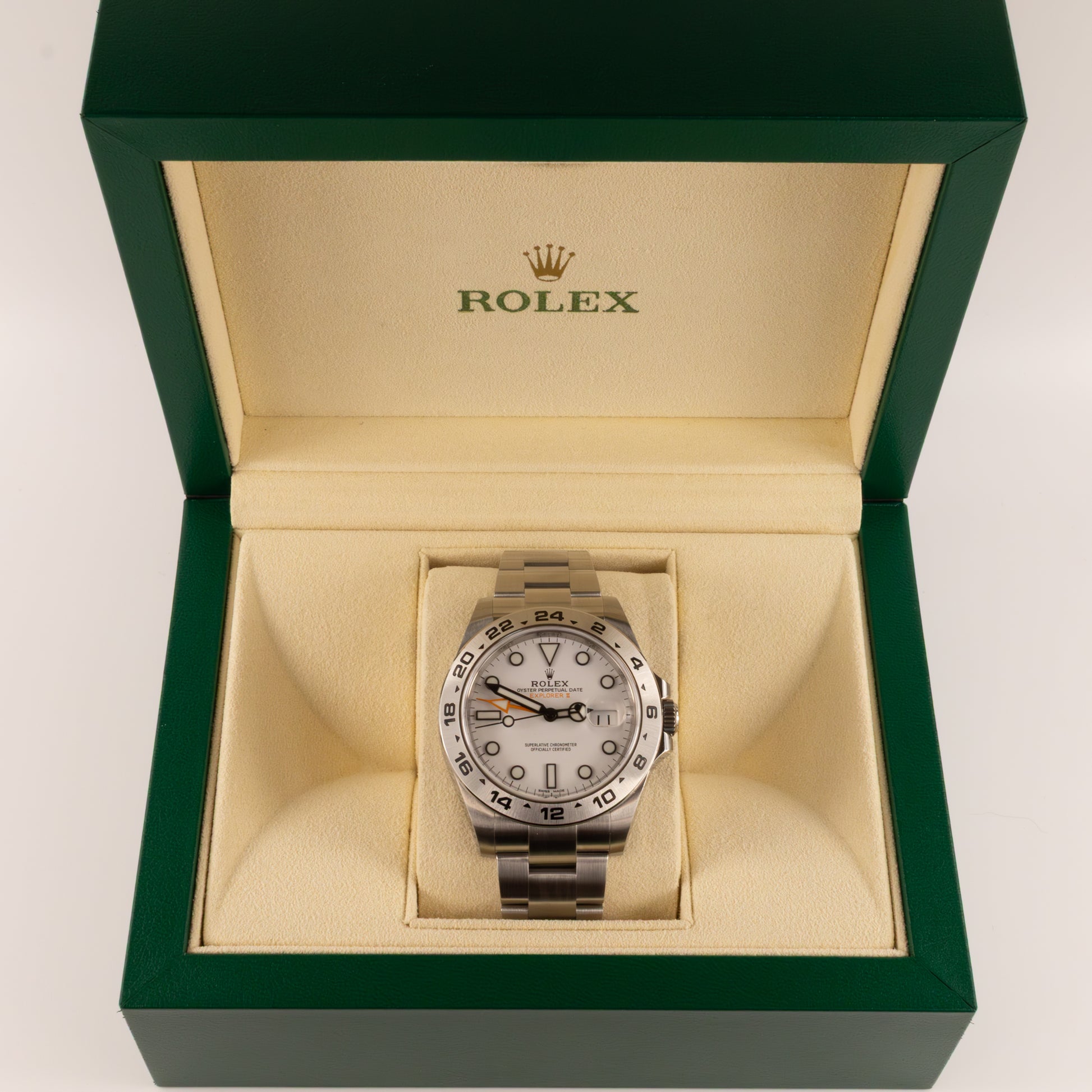 Rolex 2019 Explorer II White Dial Stainless Steel Watch