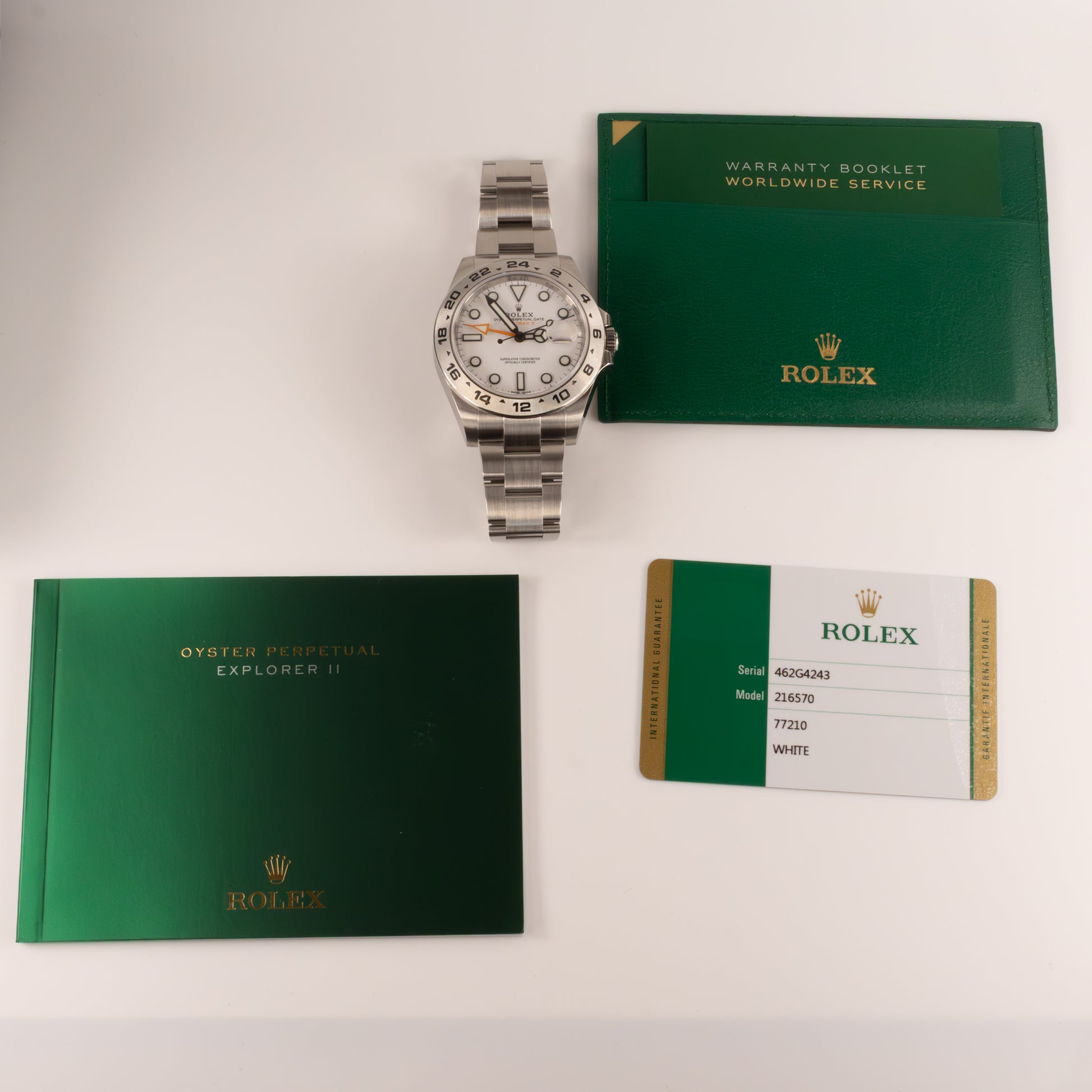 Rolex 2019 Explorer II White Dial Stainless Steel Watch