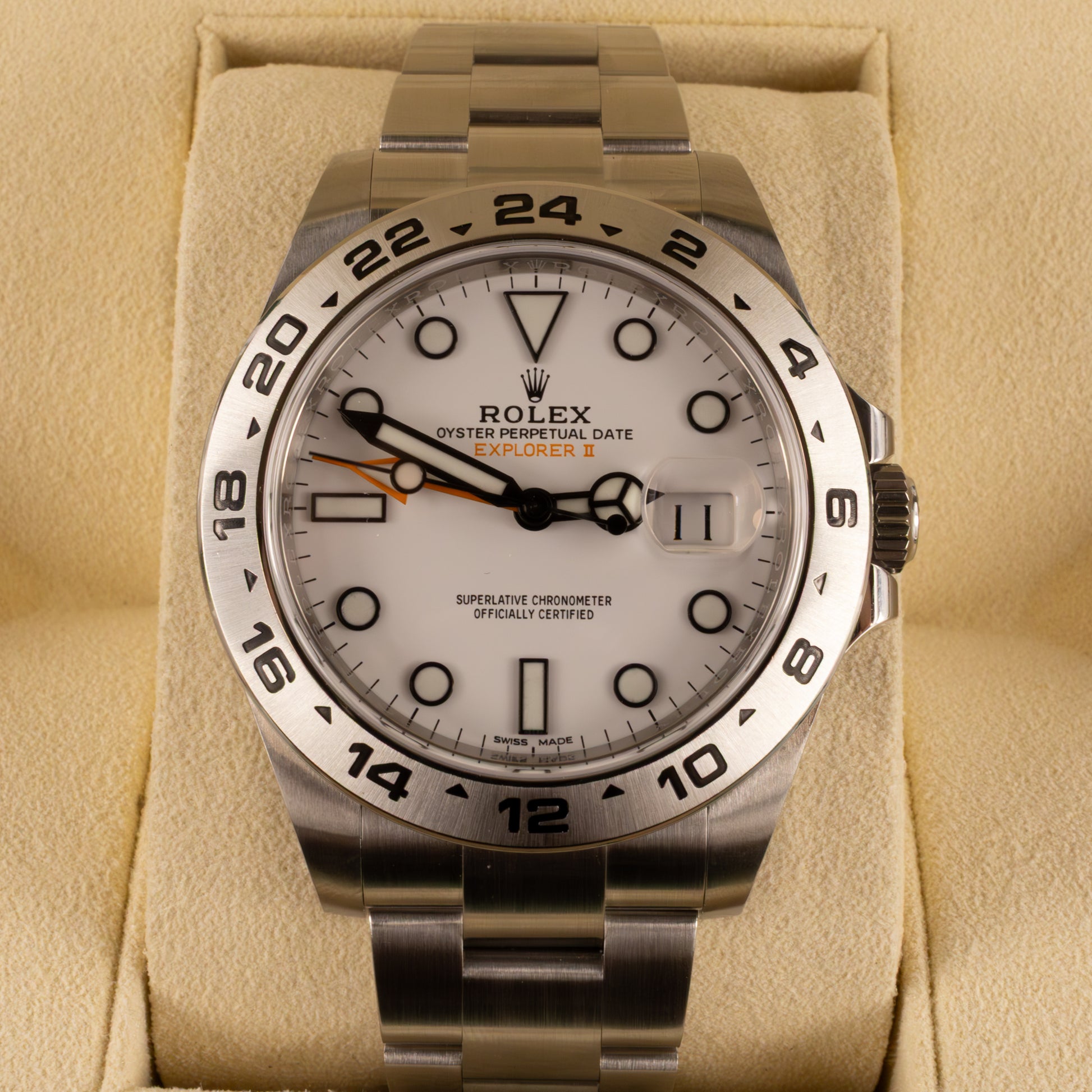 Rolex 2019 Explorer II White Dial Stainless Steel Watch