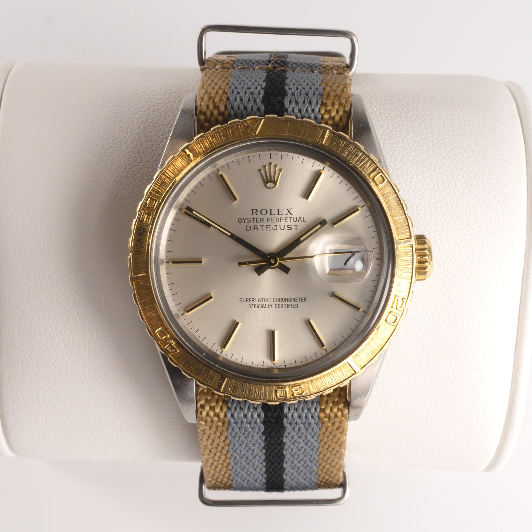 Vintage Rolex 1986 Datejust 18KYG Thunderbird Bezel Watch