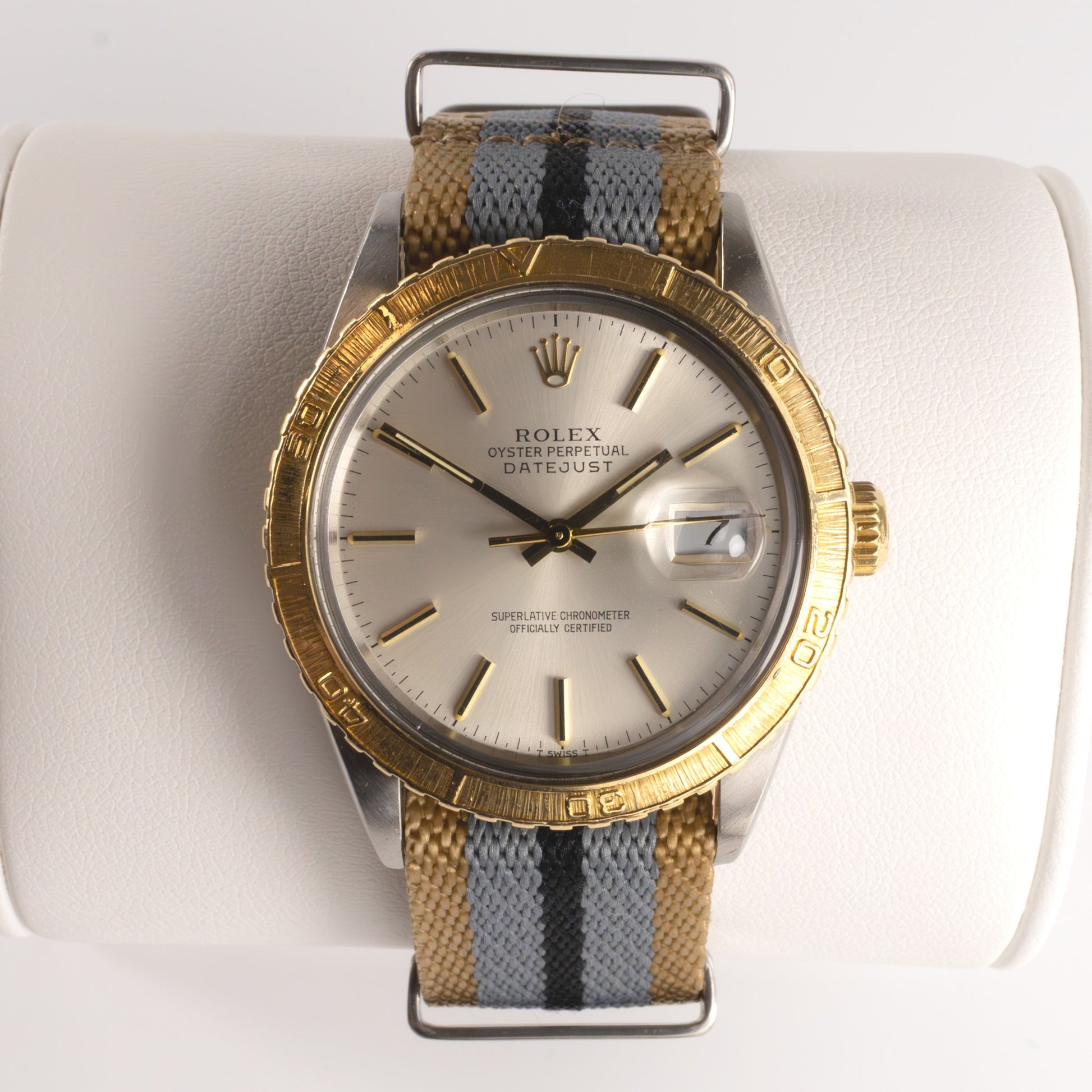 Vintage Rolex 1986 Datejust 18KYG Thunderbird Bezel Watch