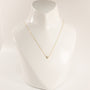 14KYG Lab Grown Diamond 0.13ct Solitaire Fixed Necklace