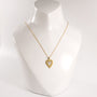 18KYG/14KYG Diamond Rope Heart Necklace