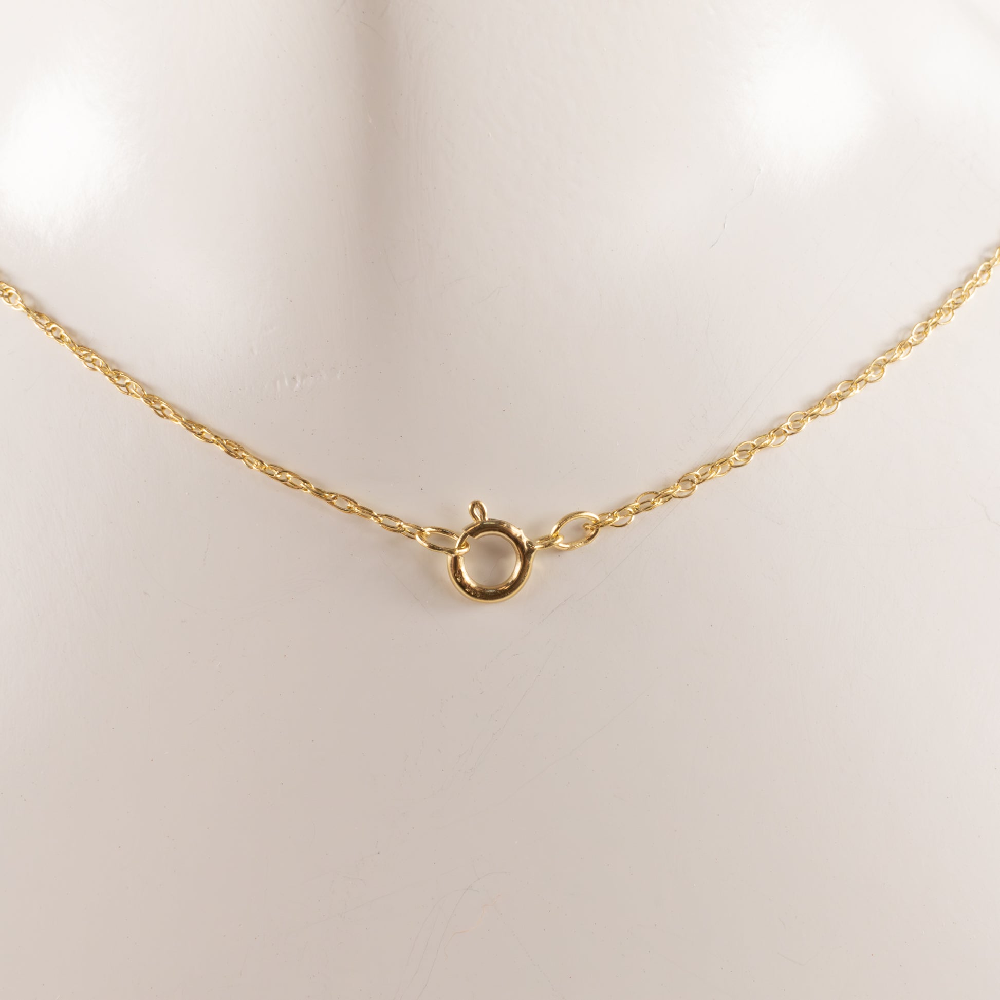14KYG Pearl and Diamond Drop Necklace