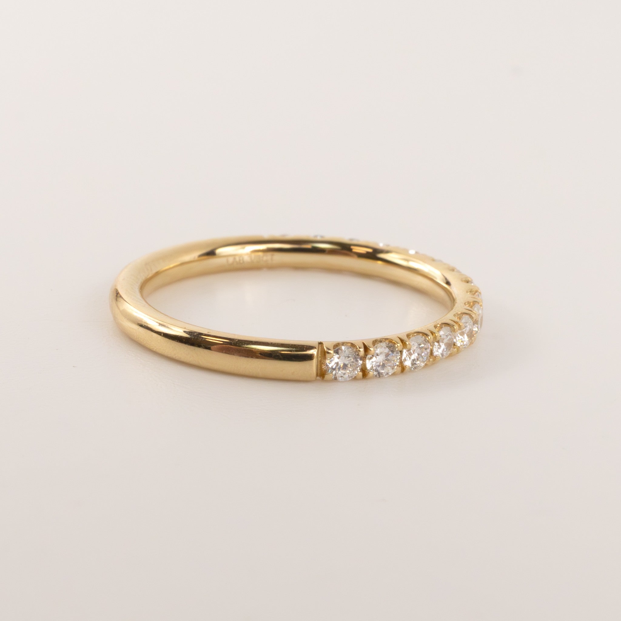 14KYG Lab Grown 0.38cttw Half-Way Diamond Band