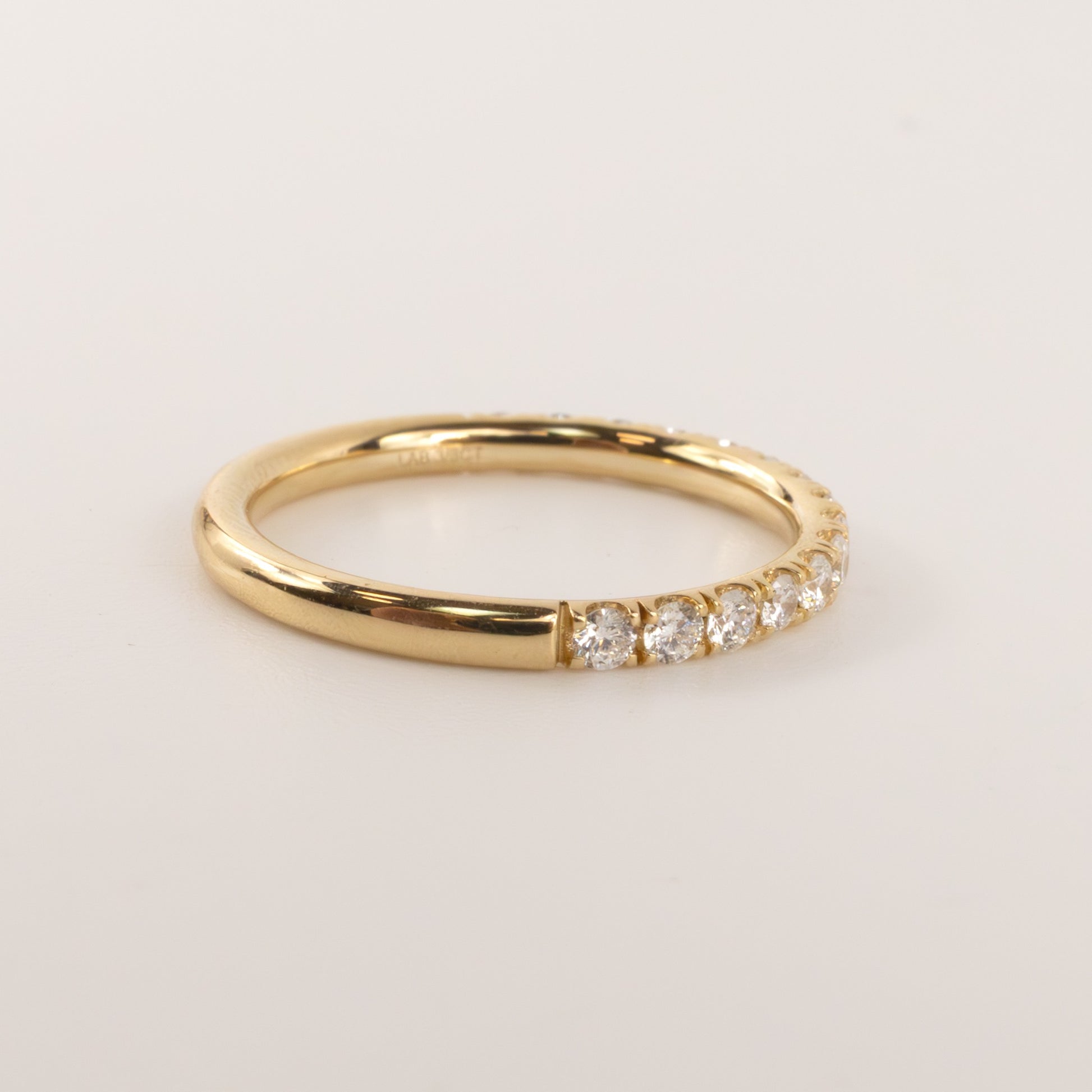 14KYG Lab Grown 0.38cttw Half-Way Diamond Band