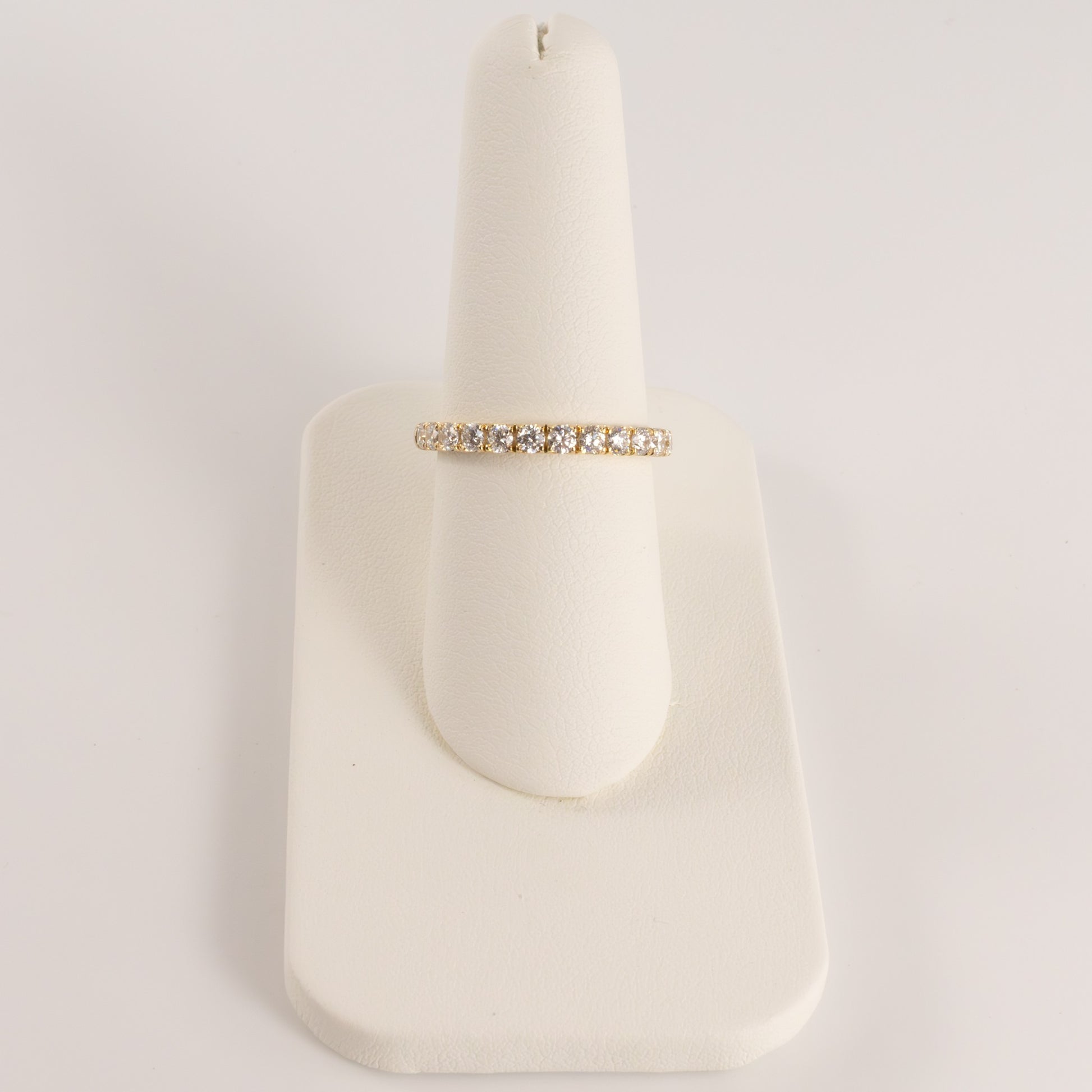 14KYG Lab Grown 0.52cttw Half-Way Diamond Band