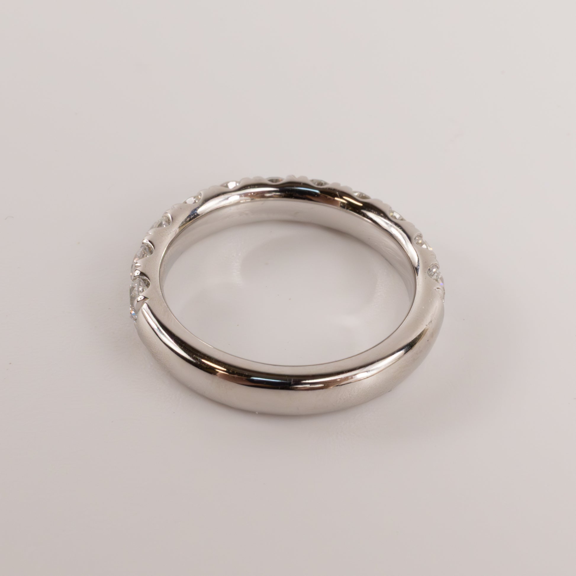 14KWG Lab Grown 1.54cttw Half-Way Diamond Band