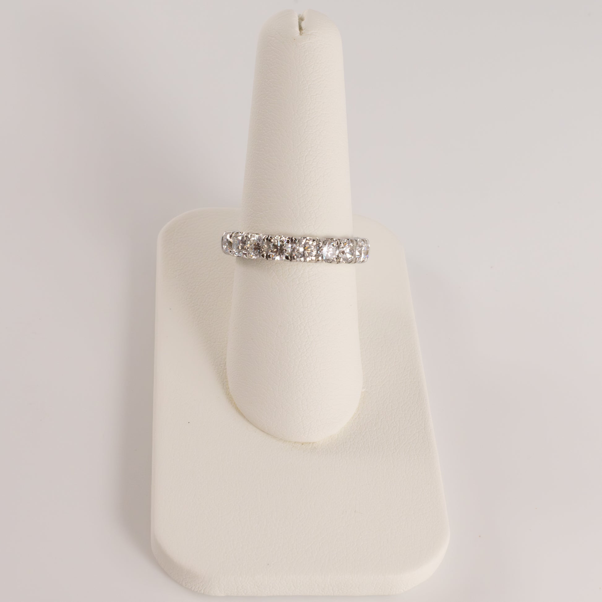 14KWG Lab Grown 1.54cttw Half-Way Diamond Band