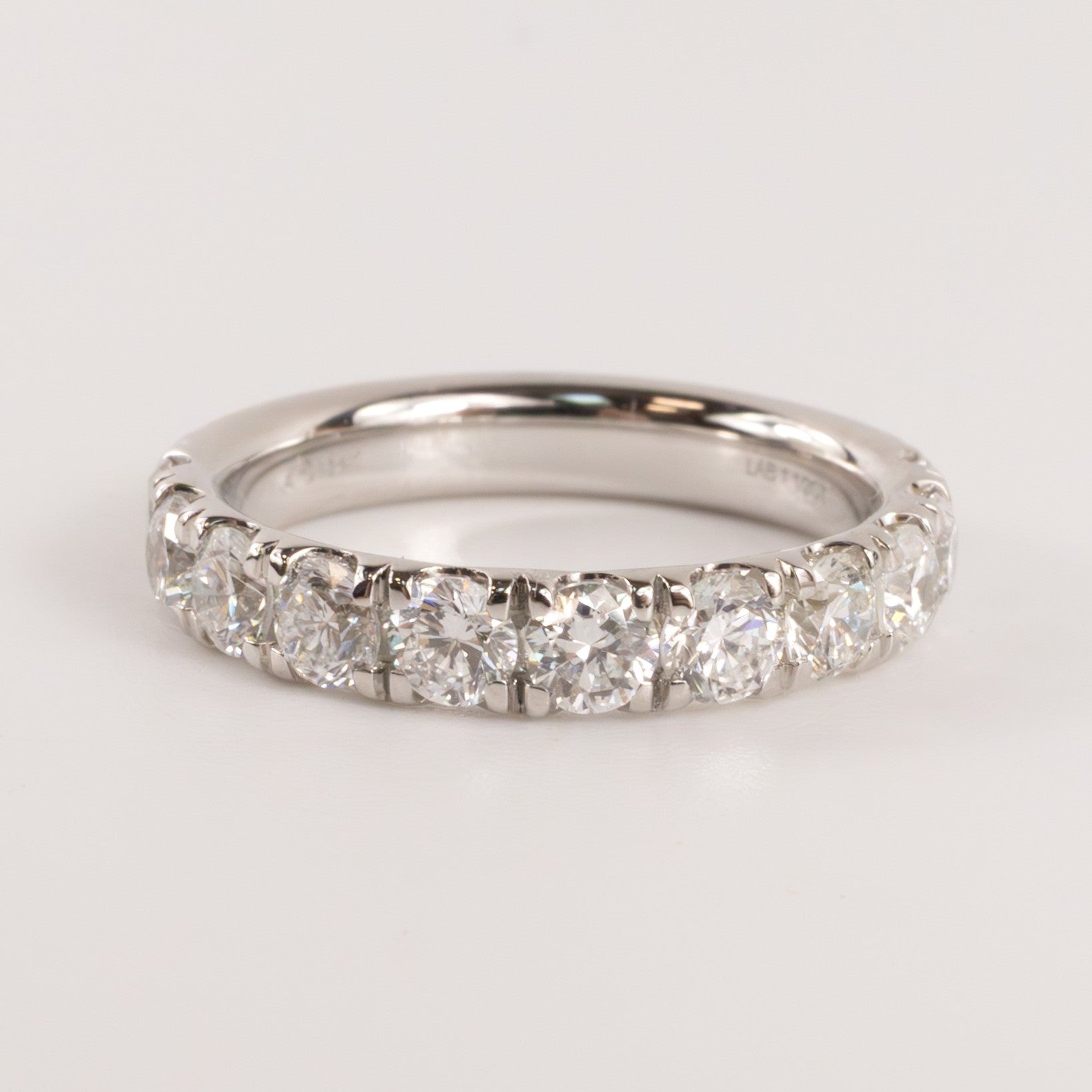 14KWG Lab Grown 1.54cttw Half-Way Diamond Band