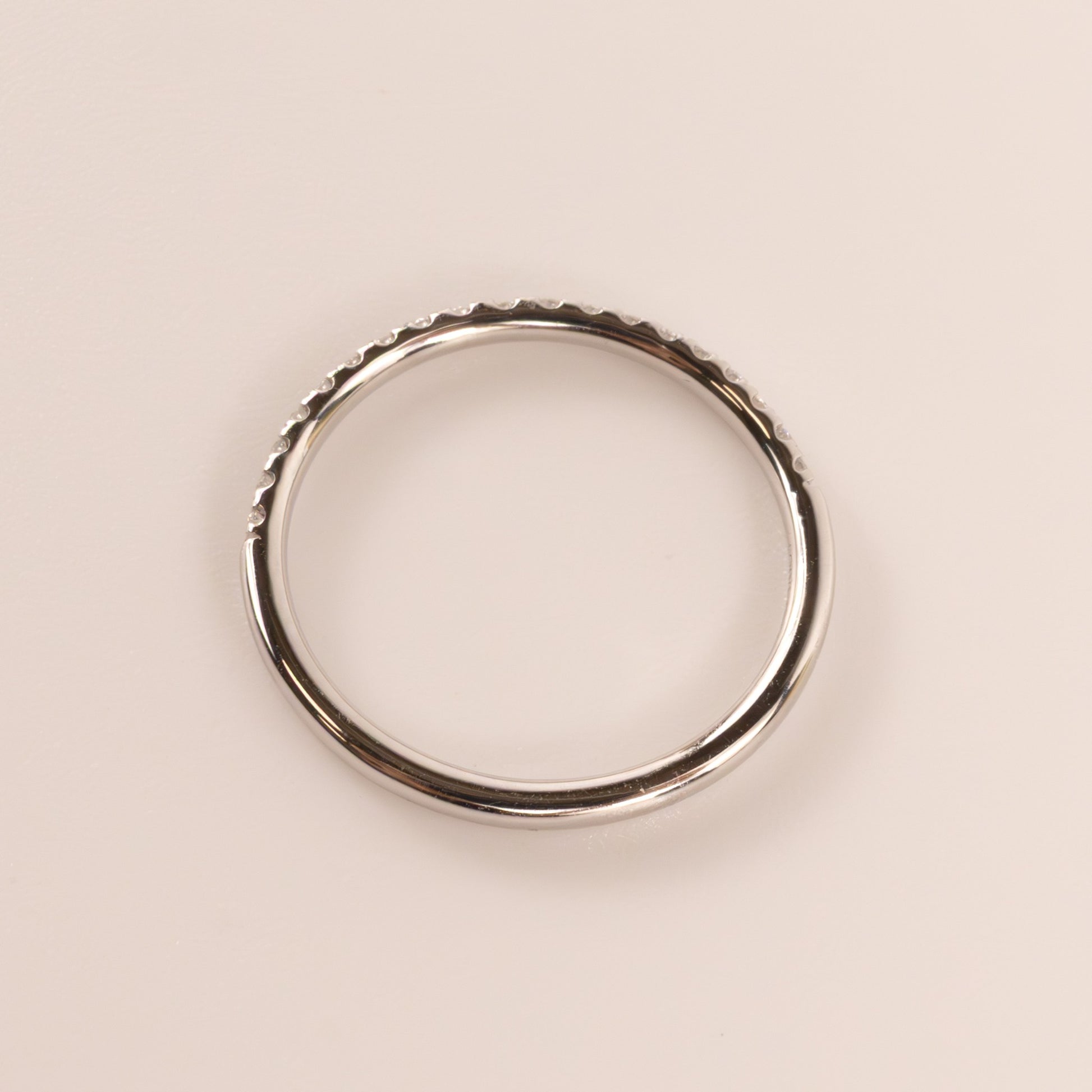 14KWG Lab Grown 0.15cttw Half-Way Diamond Band