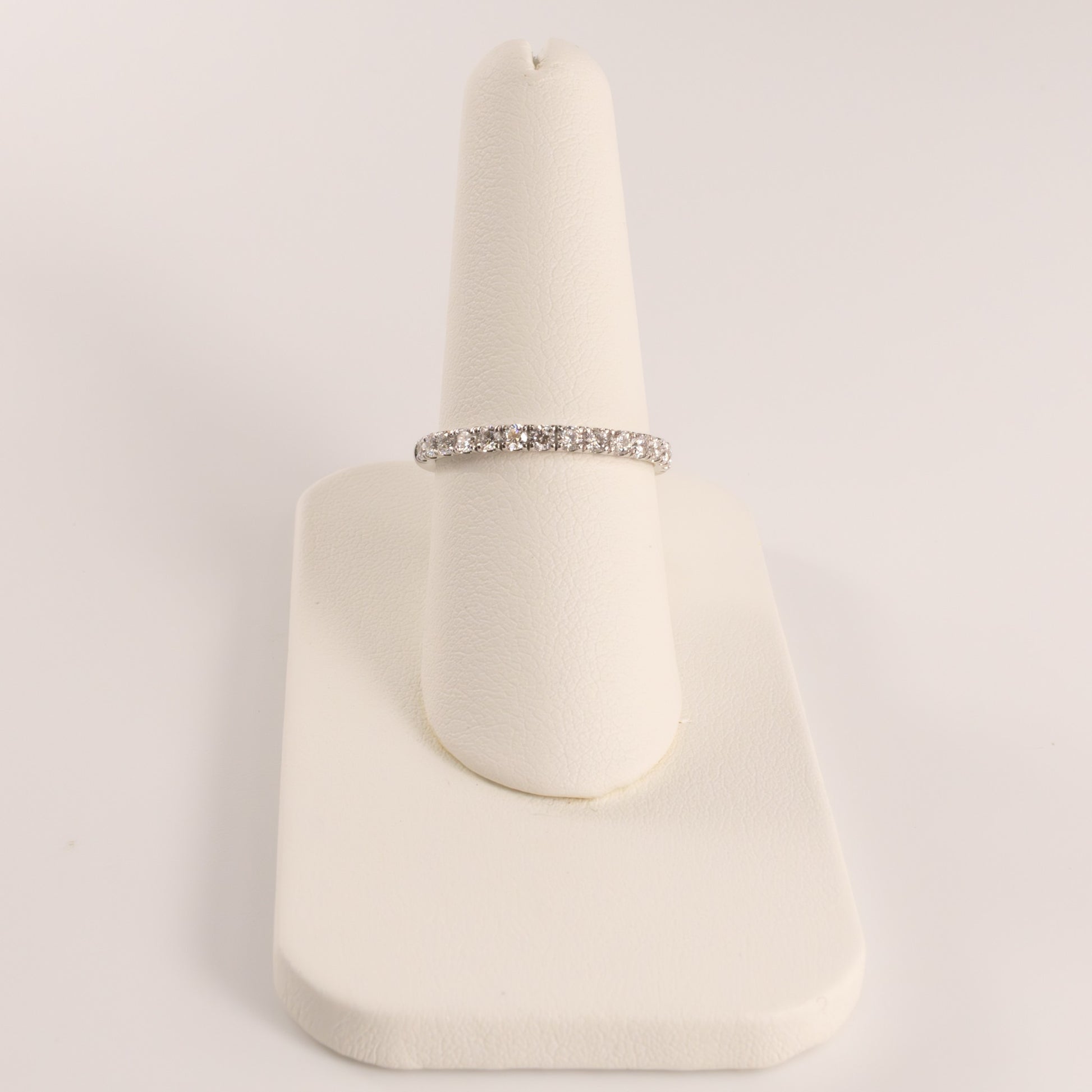 14KWG Lab Grown 0.38cttw Half-Way Diamond Band