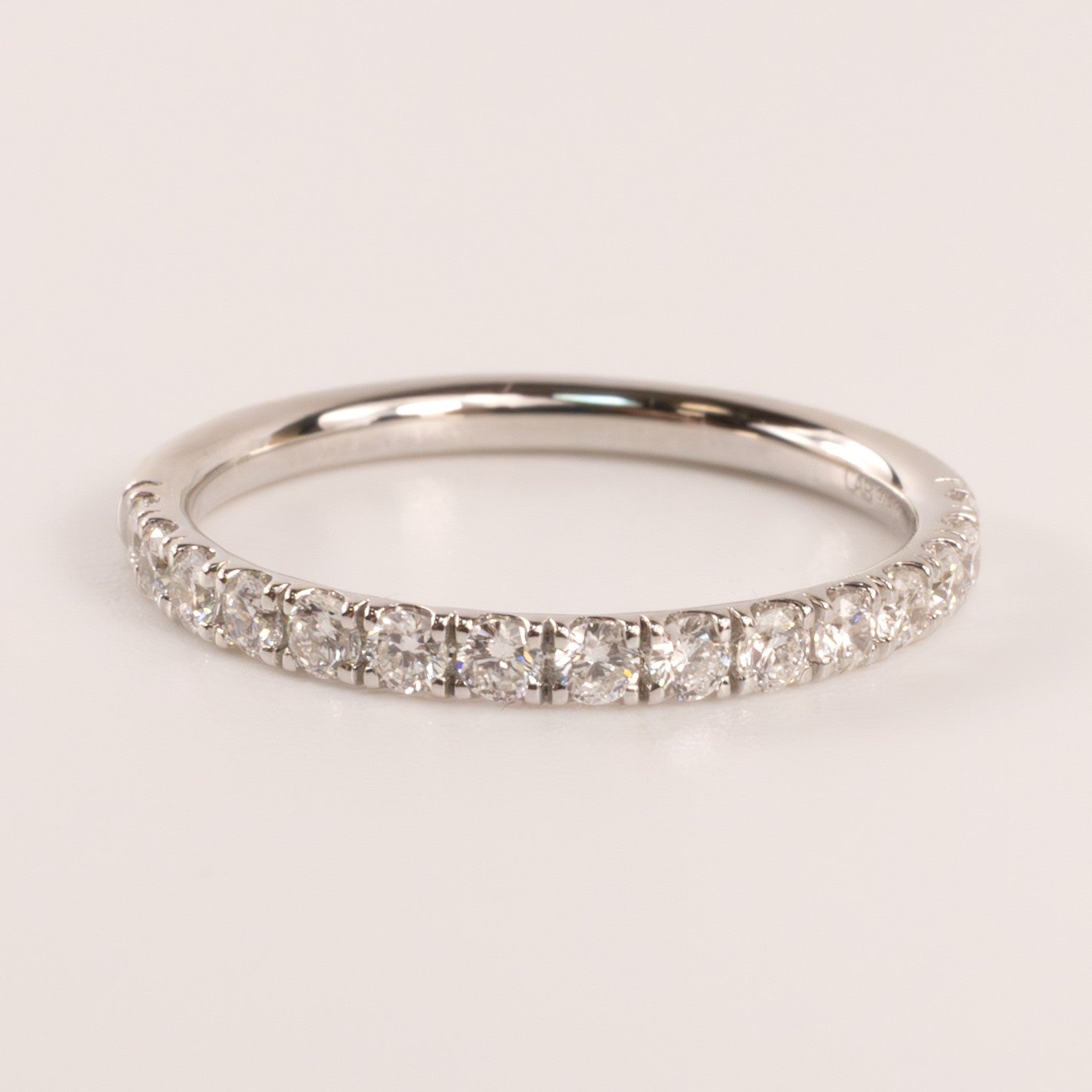 14KWG Lab Grown 0.38cttw Half-Way Diamond Band