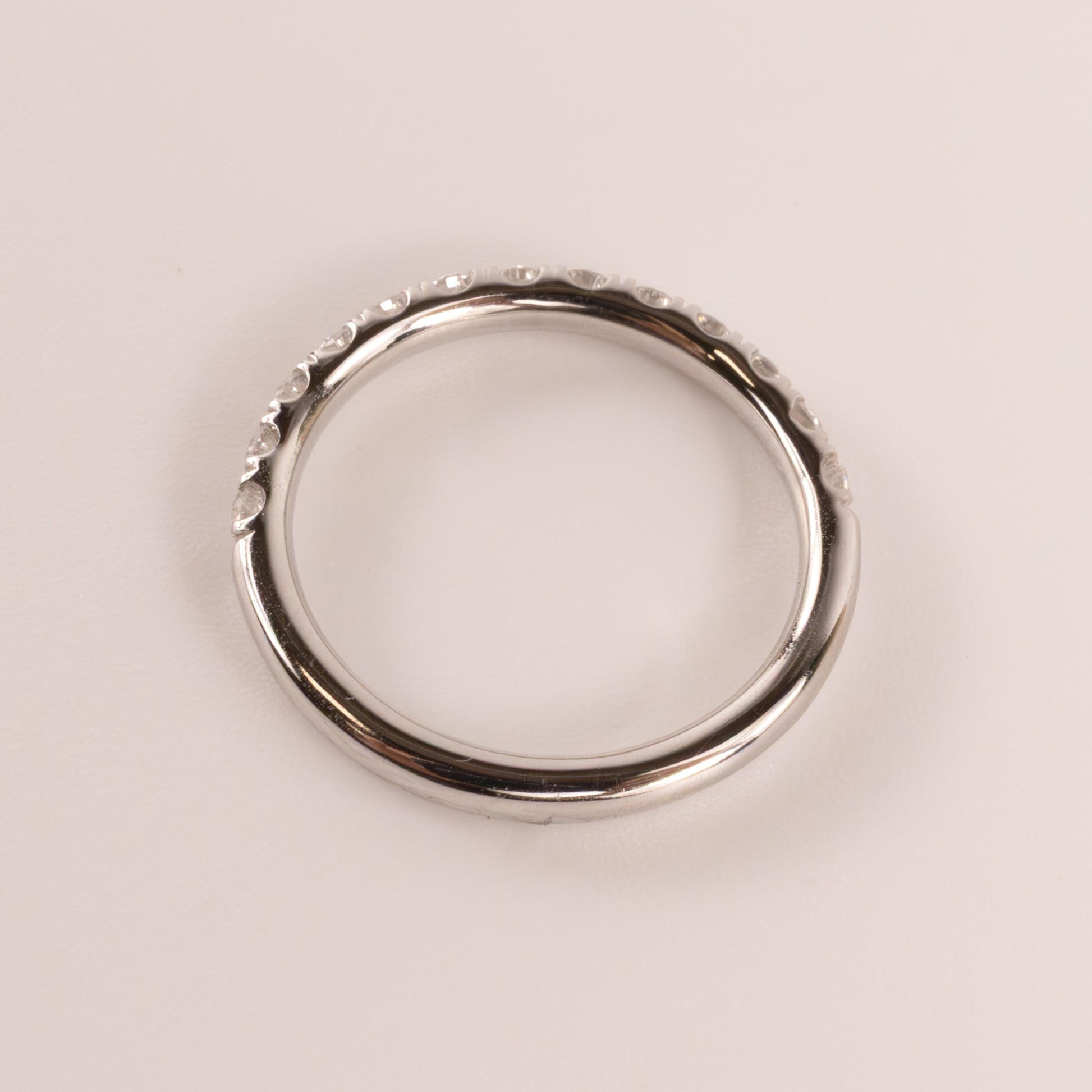14KWG Lab Grown 0.51cttw Half-Way Diamond Band