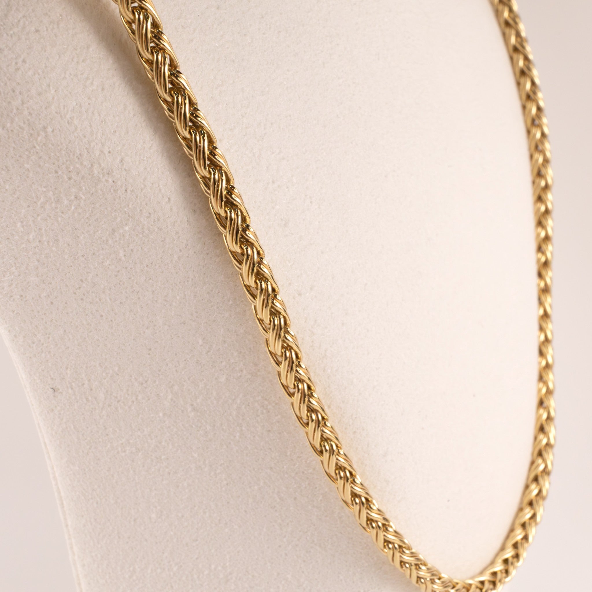 14KYG Vintage Tiffany & Co. Russian Weave/Wheat Chain