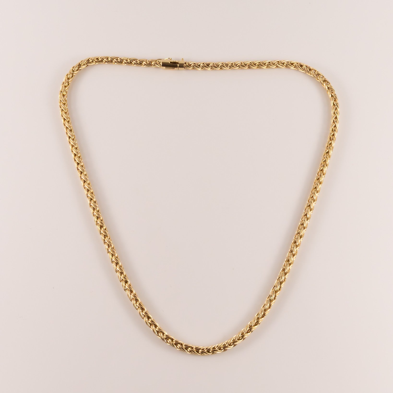 14KYG Vintage Tiffany & Co. Russian Weave/Wheat Chain