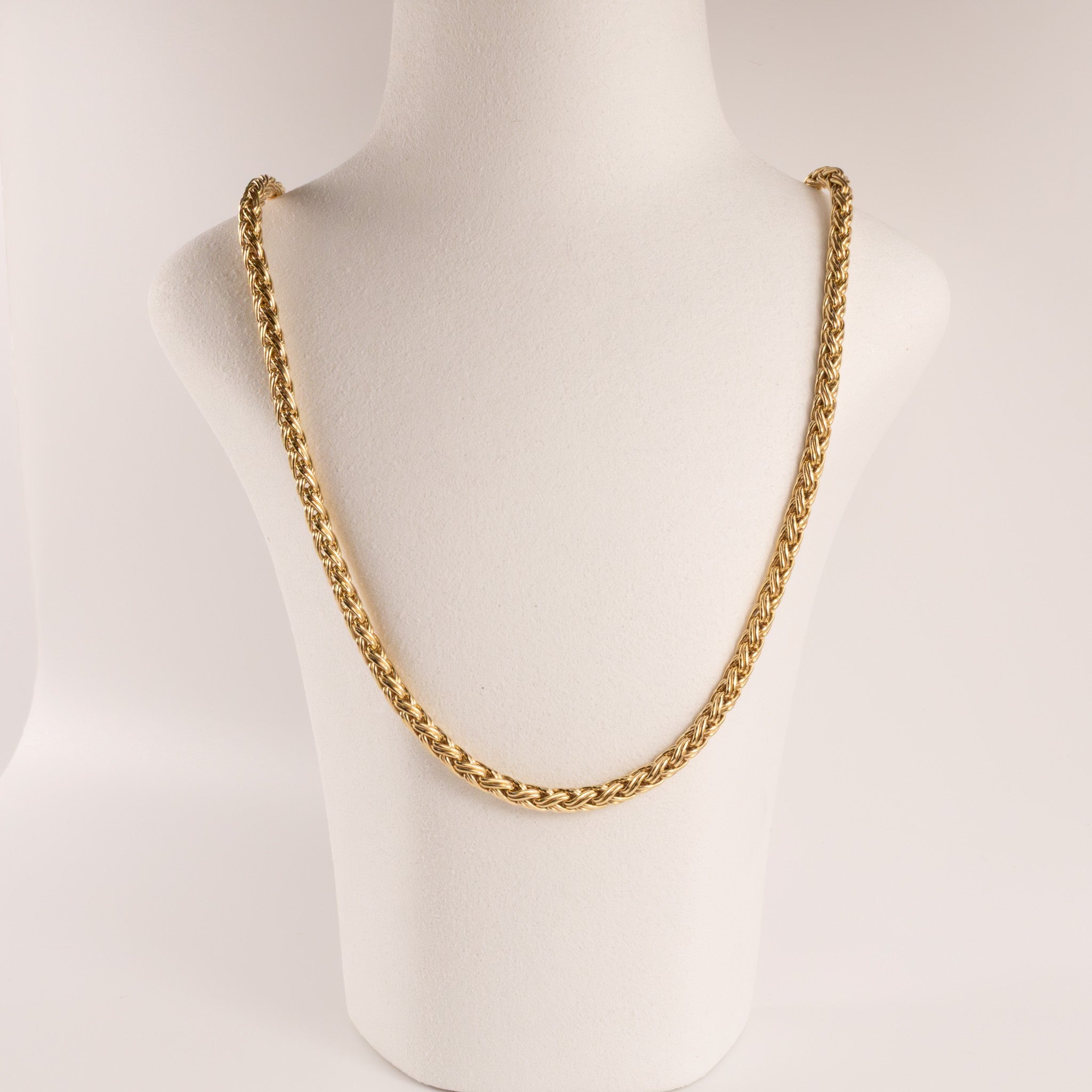 14KYG Vintage Tiffany & Co. Russian Weave/Wheat Chain