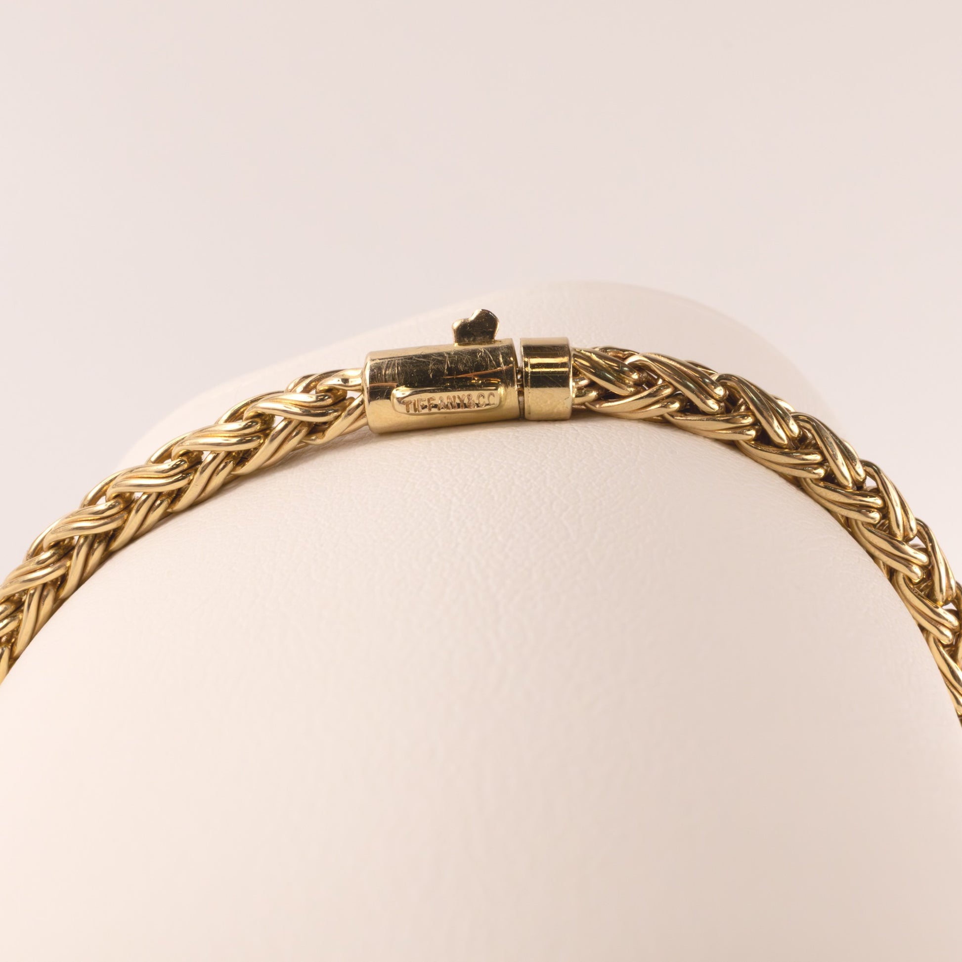 14KYG Vintage Tiffany & Co. Russian Weave/Wheat Bracelet