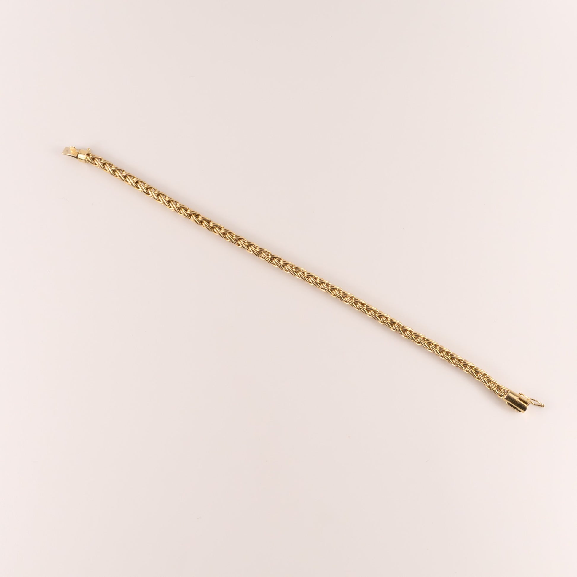 14KYG Vintage Tiffany & Co. Russian Weave/Wheat Bracelet