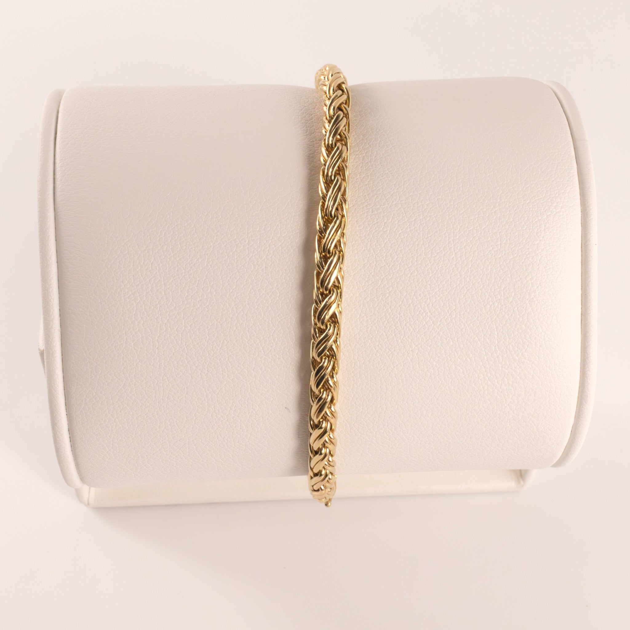 14KYG Vintage Tiffany & Co. Russian Weave/Wheat Bracelet
