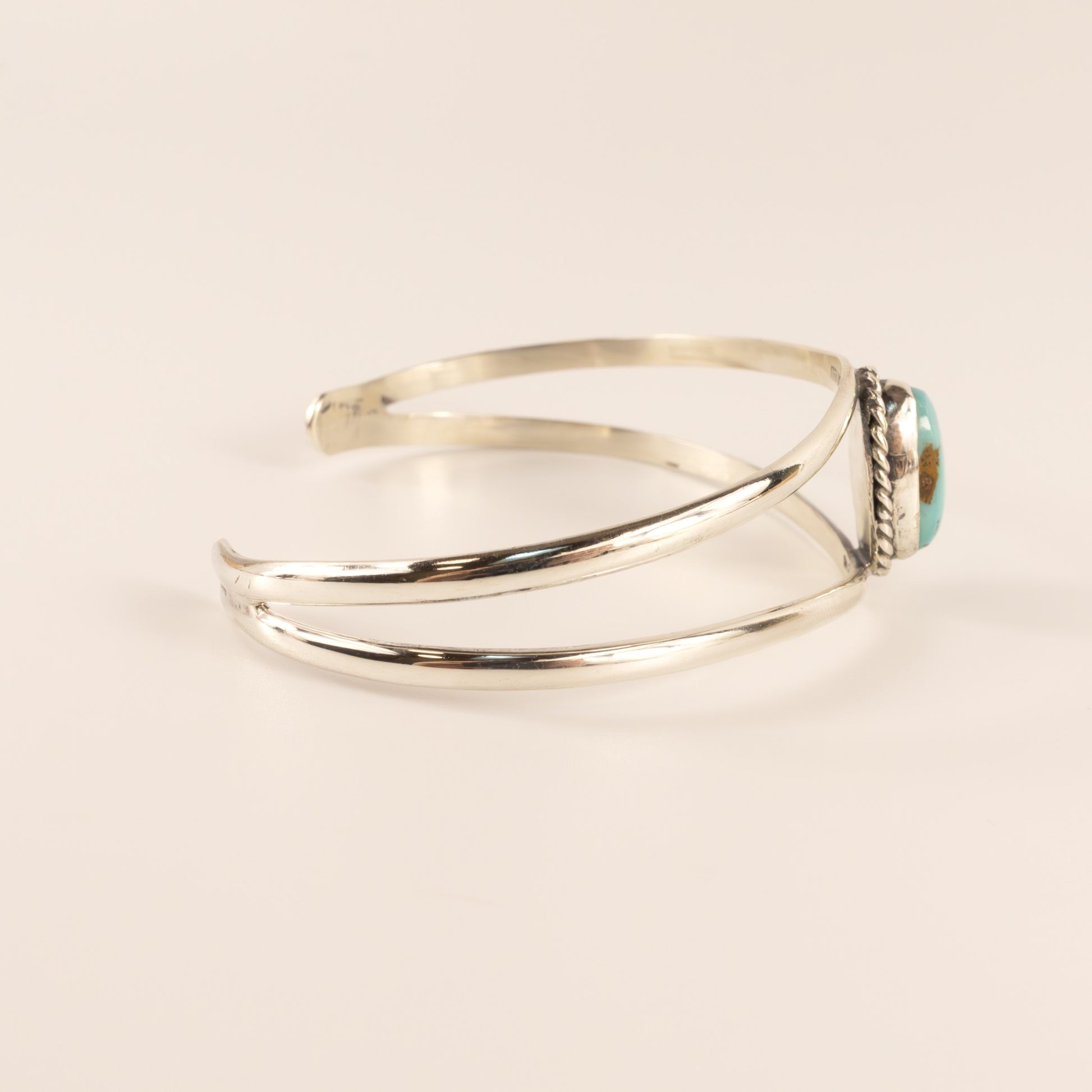 Sterling Silver Vintage Turquoise Cuff Bracelet
