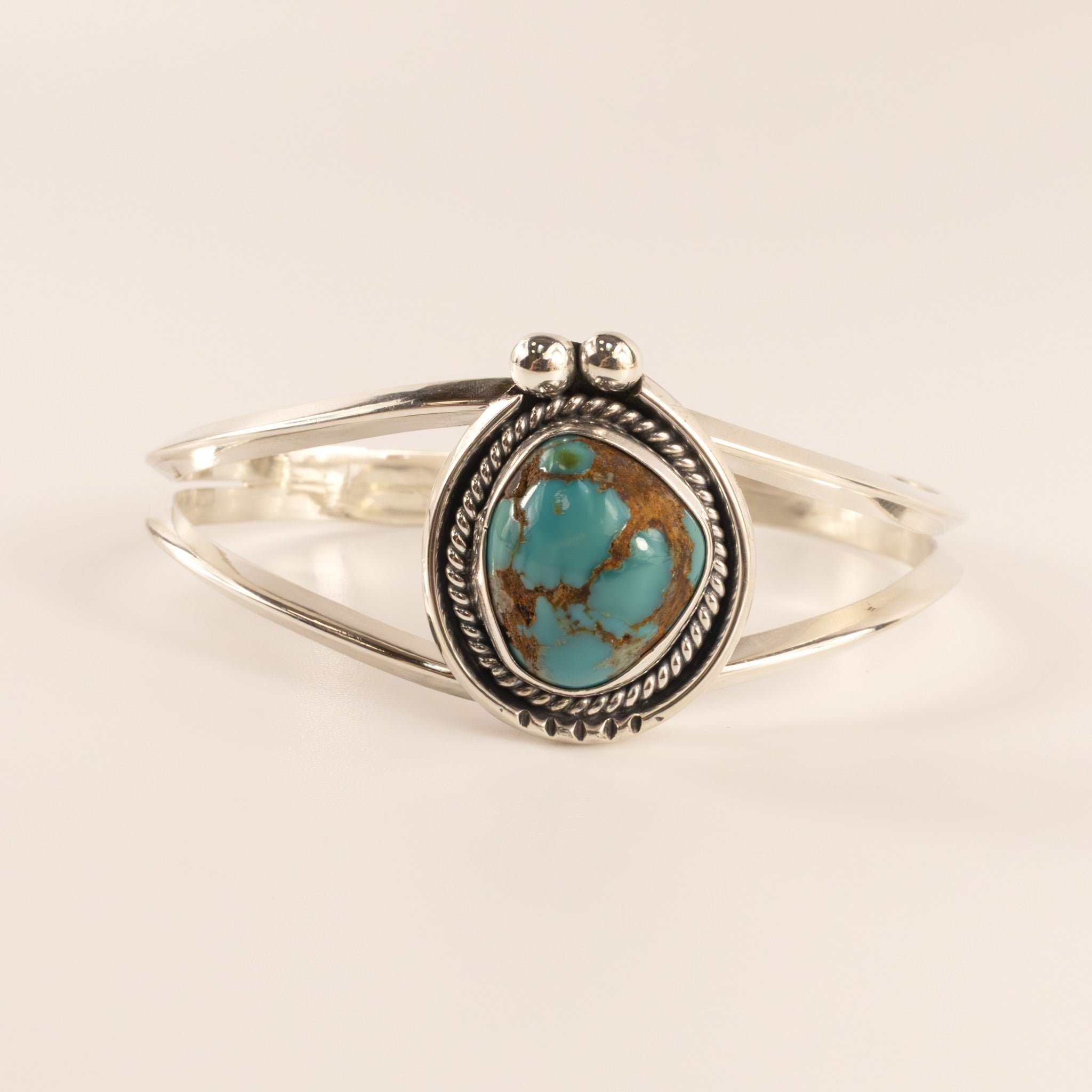 Sterling Silver Vintage Turquoise Cuff Bracelet