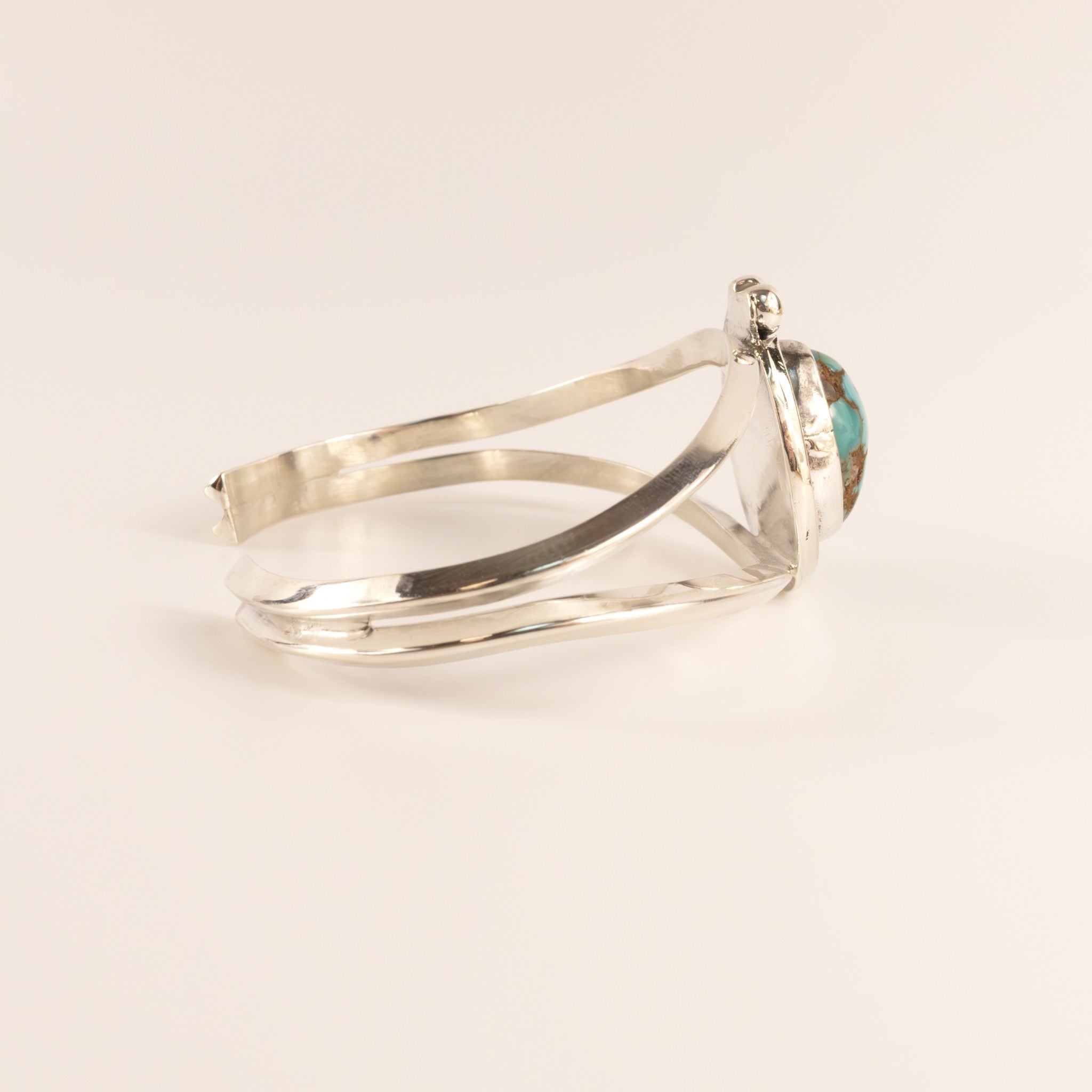 Sterling Silver Light Blue Turquoise Cuff Bracelet