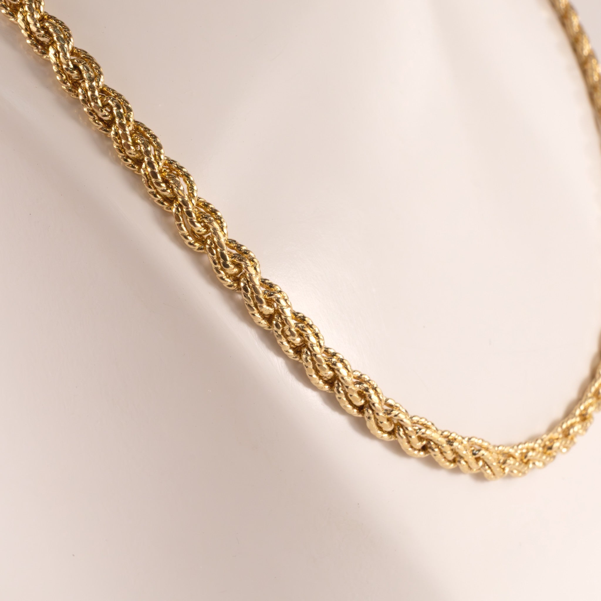 14KYG Flat Rope 4.5mm 16" Chain