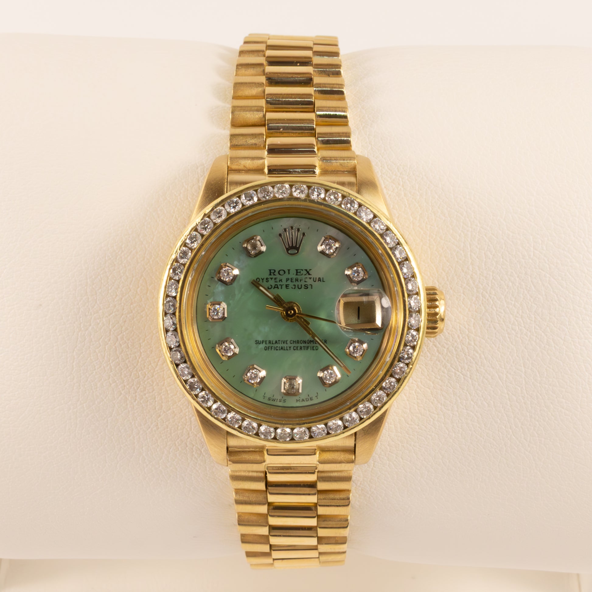 18KYG 1979 Ladies Rolex Datejust Watch