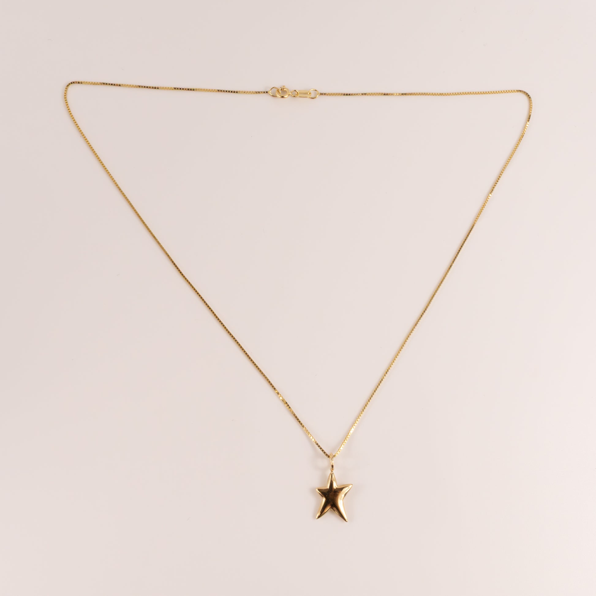 14KYG Puff Star Necklace