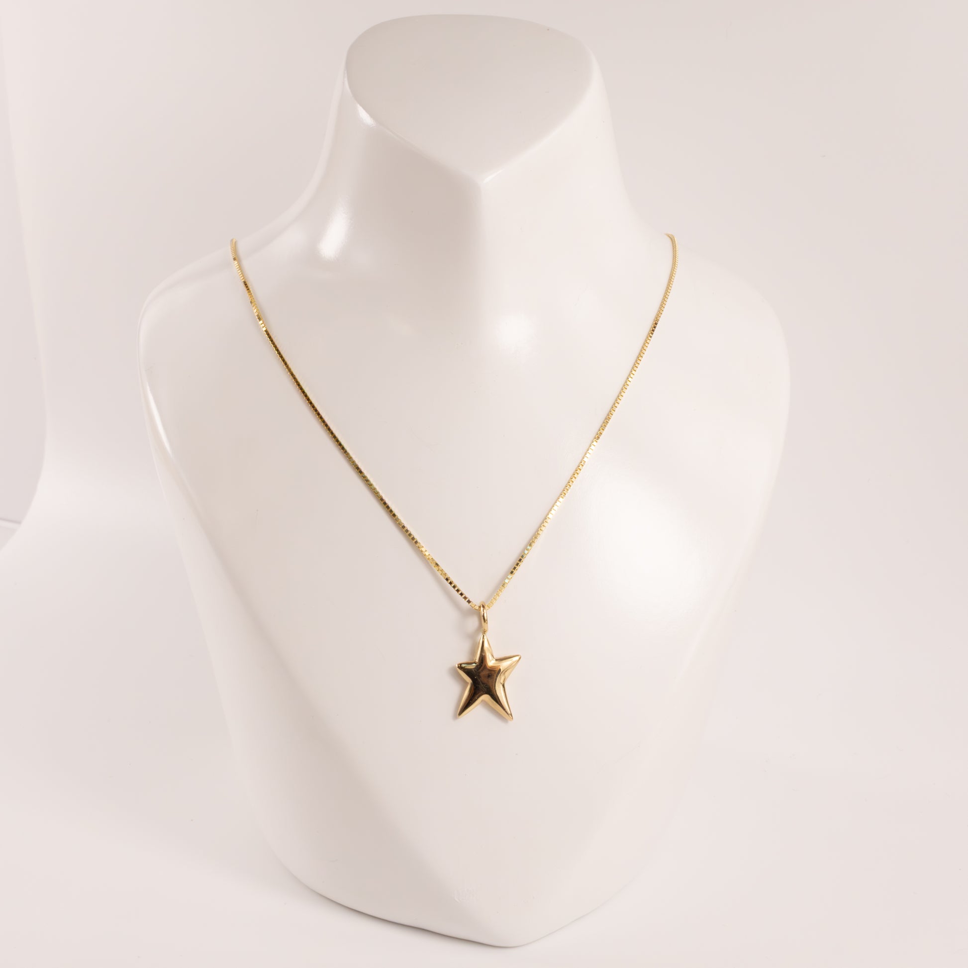 14KYG Puff Star Necklace