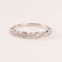 14KWG Bezel Set Engraved Stackable 0.31cttw Diamond Band