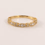 14KYG Milgrain with Outer Edge Accent Diamond Band
