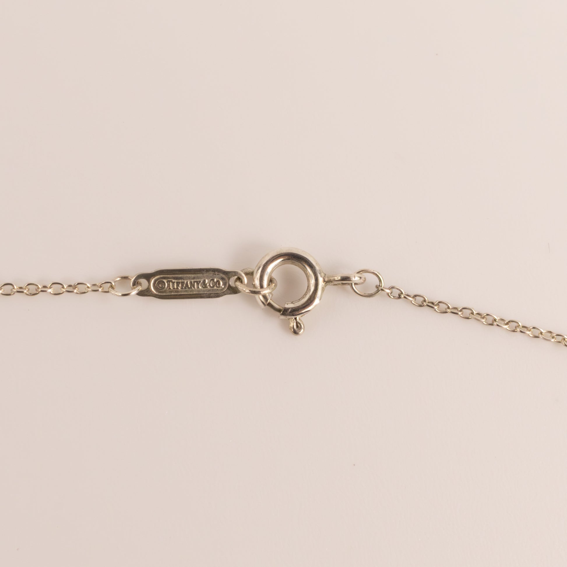 Sterling Silver Tiffany & Co. Padlock Charm Necklace
